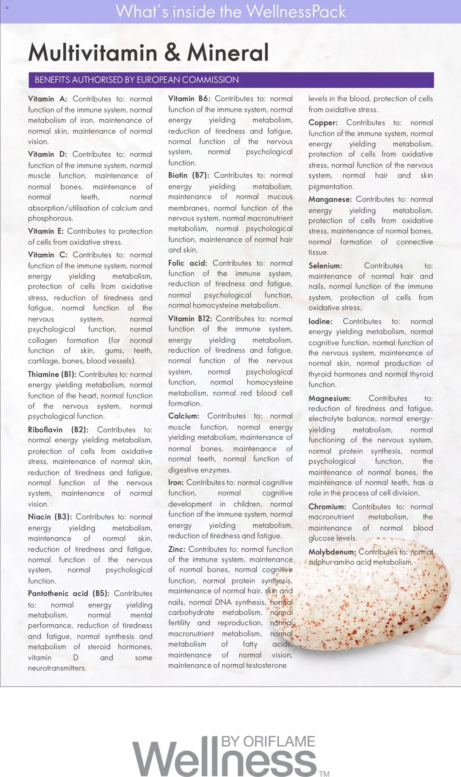 Oriflame - Catalogue WellnessPack  valid from 01.01.2026 | Page: 11 | Products: Iron