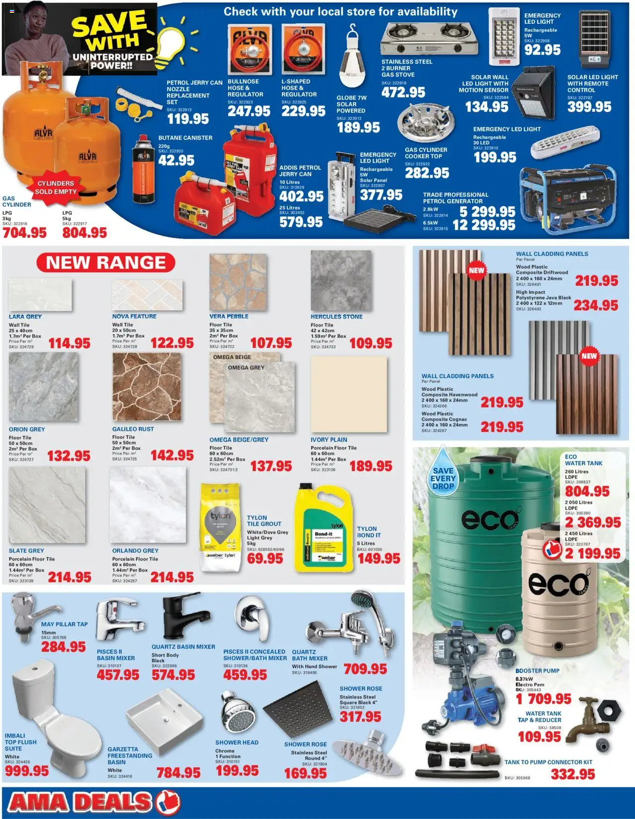 Cashbuild Gauteng - Catalogue	 │ valid from 23.06.2025 | Page: 2 | Products: Box, Gas stove, Basin, Tap