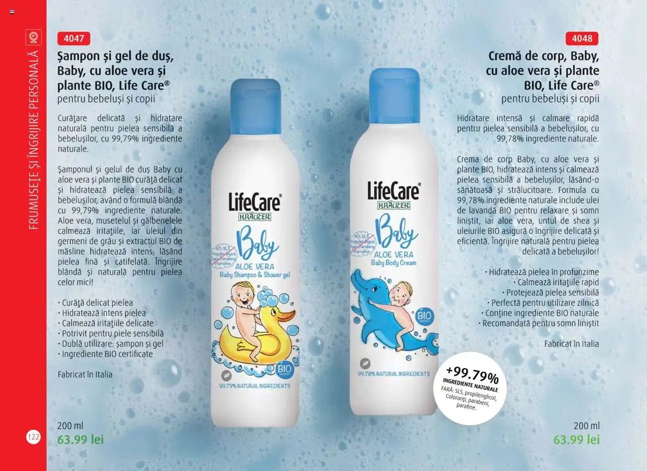 Noul catalog Life Care – valabil de la 01.10.2025 | Pagină: 124 | Produse: Body, Duș, Cremă, Cremă de corp