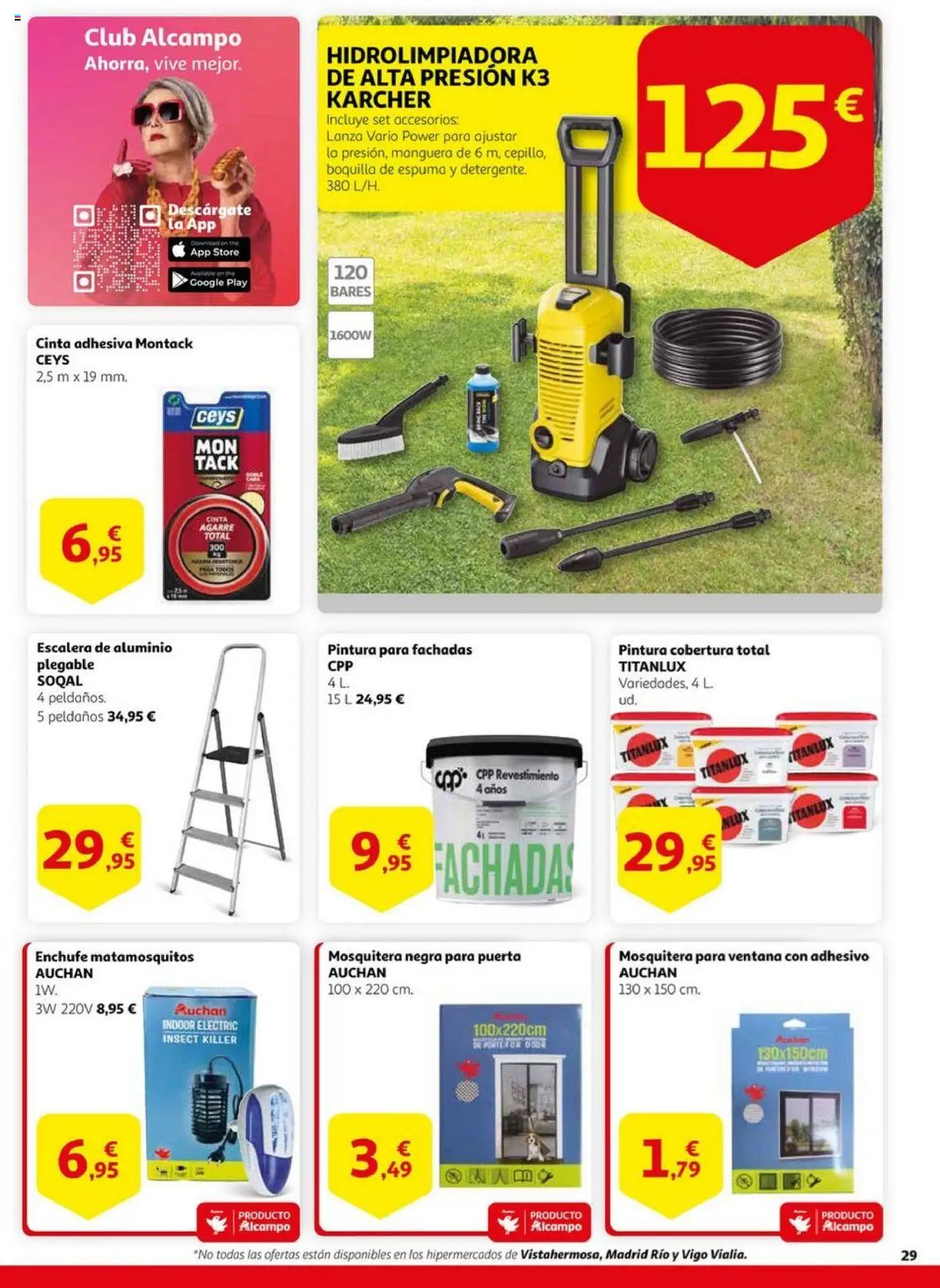 Alcampo - Especial Mascotas Guanya en estalvi │ válido desde el 20.05.2025 | Página: 29 | Productos: Hidrolimpiadora, Manguera, Enchufe