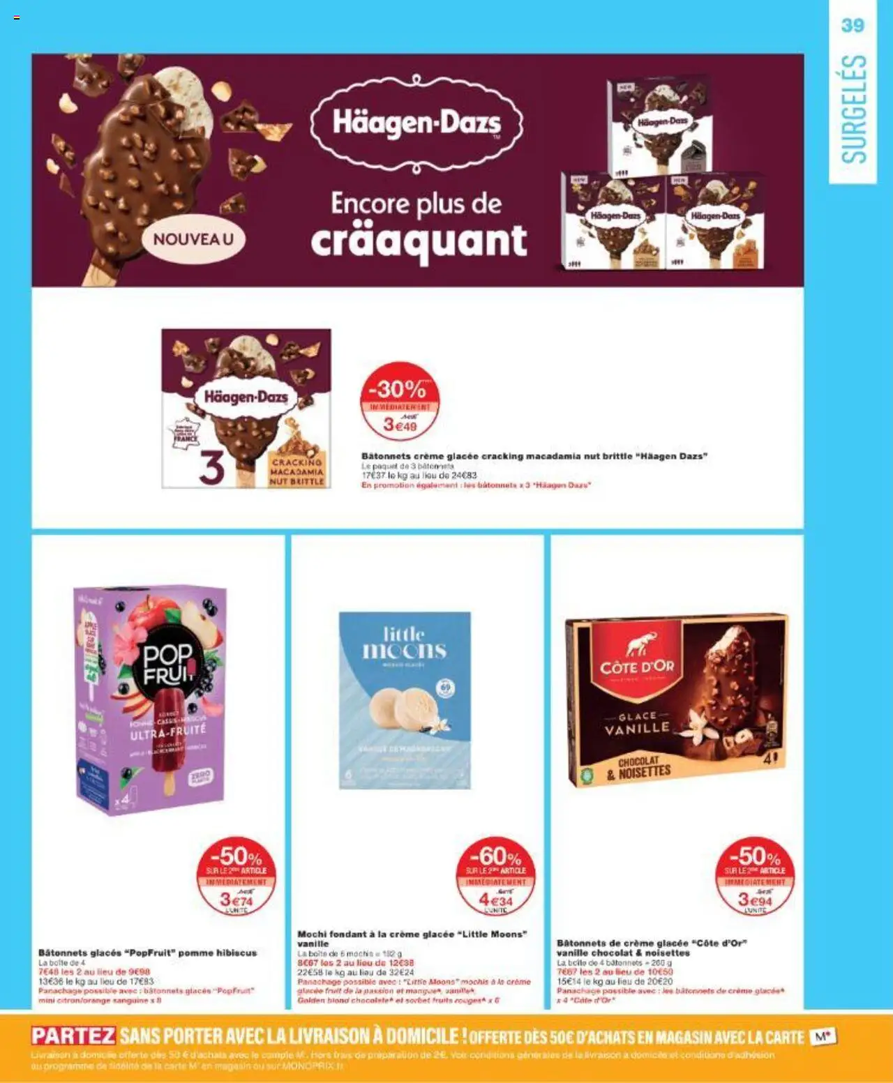  | Page: 39 | Produits: Glaces, Mochis, Chocolat, Crème