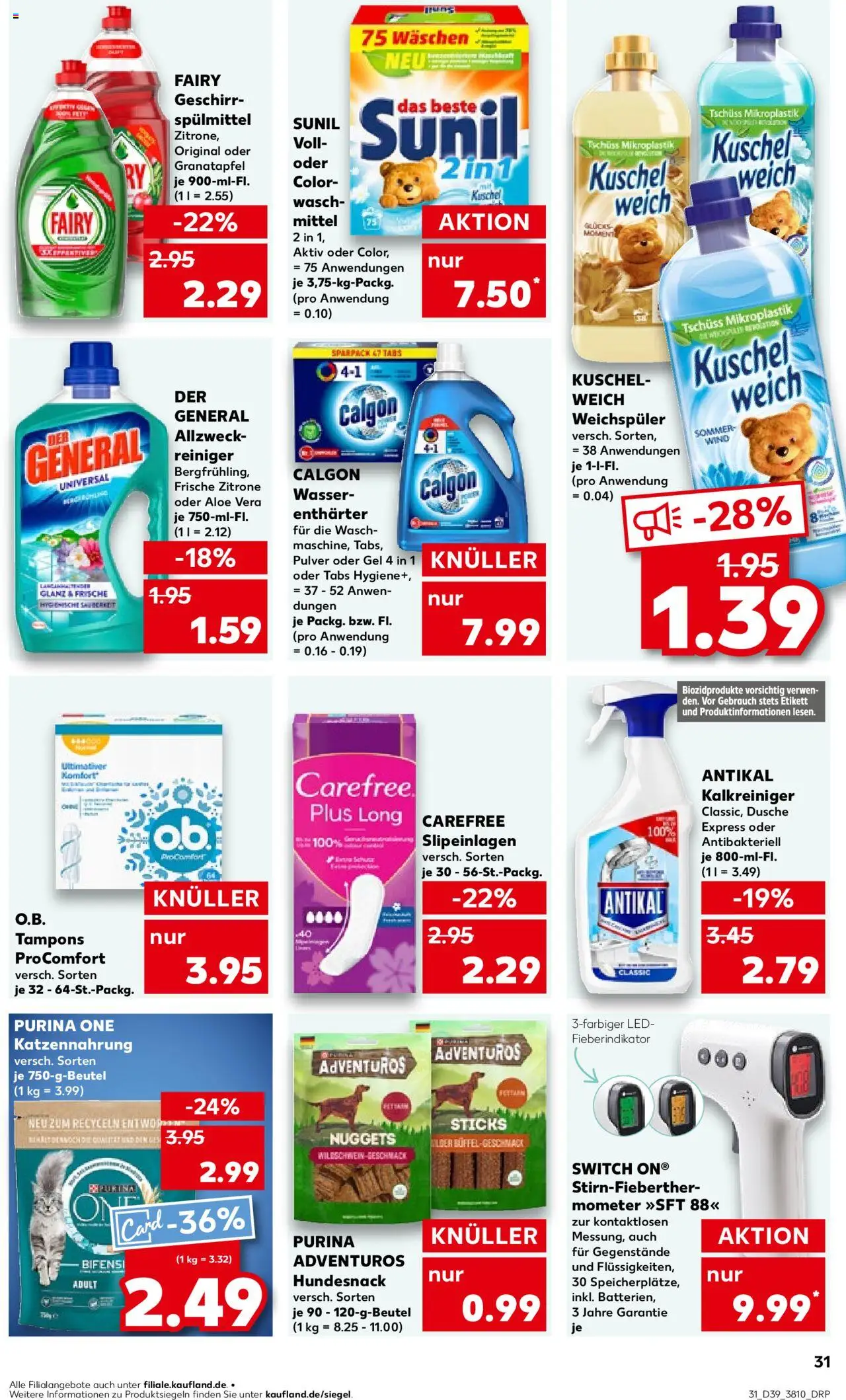 Kaufland prospekt Berlin	 – gültig ab 25.09.2025 | Seite: 31 | Produkte: Purina one, Granatapfel, Kuschelweich, Weichspüler