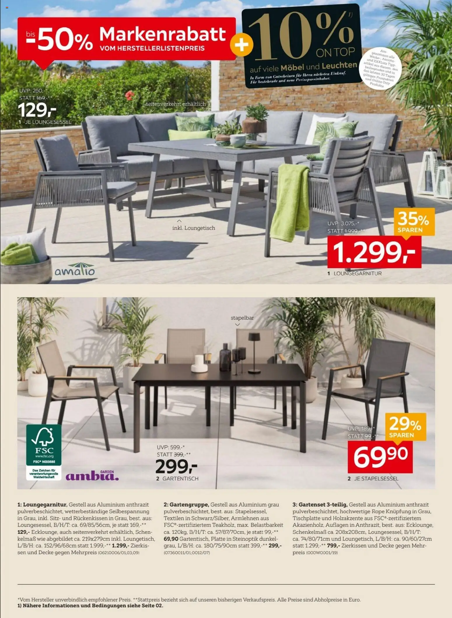 XXXLutz Gartenmöbel gültig ab 28.04.2026 | Seite: 6 | Produkte: Decke