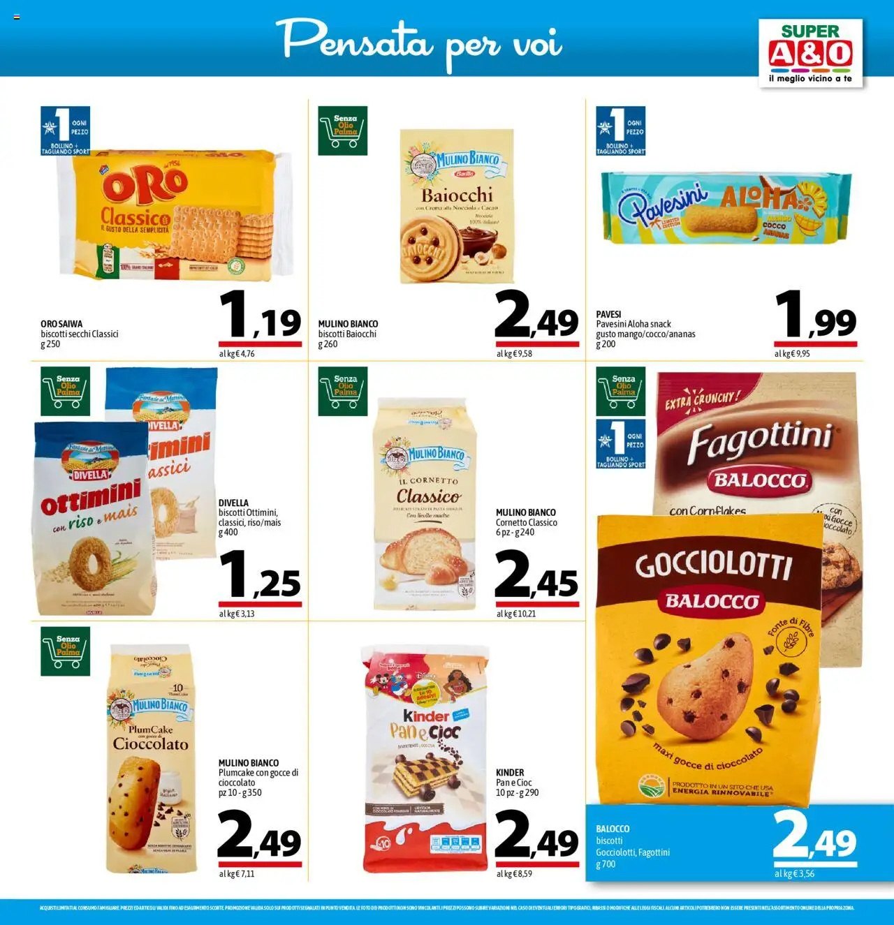 Volantino A&O del 02.10.2025 | Pagina: 11 | Prodotti: Pane, Cioccolato, Tè, Biscotti