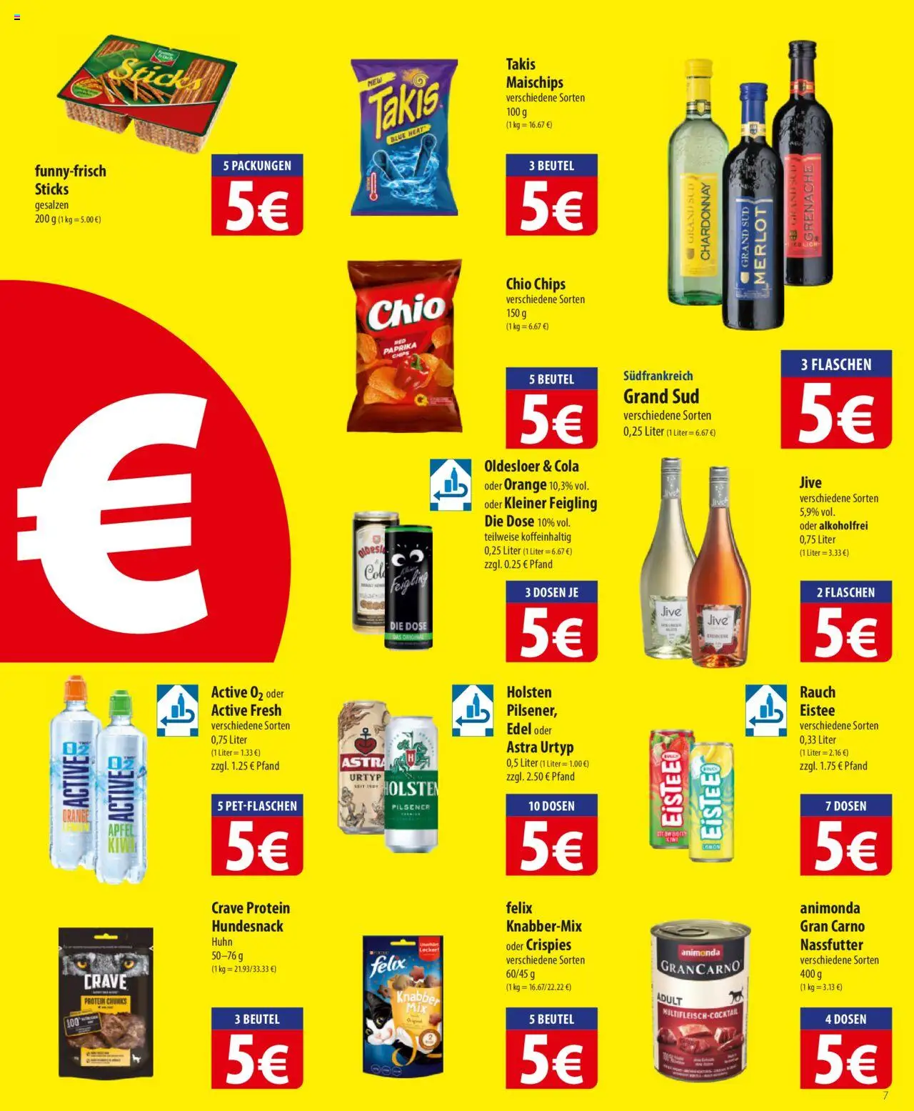Famila Prospekt 	 - gültig ab dem 25.08.2025 | Seite: 7 | Produkte: Cola, Kleiner feigling, Grand sud, Chips