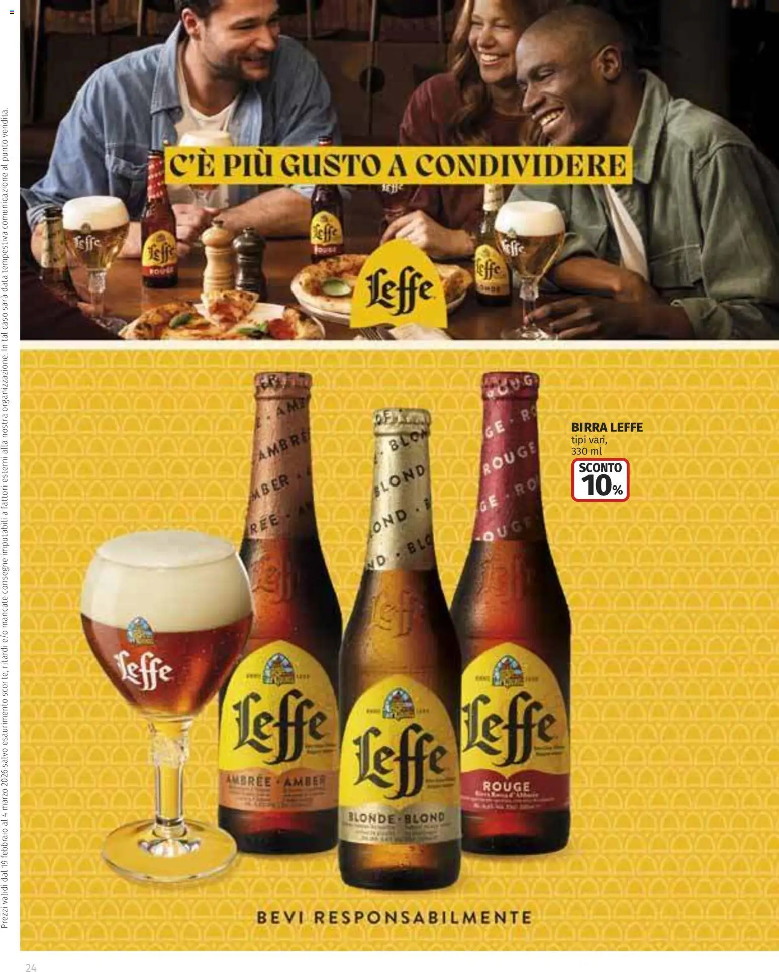 Volantino COOP del 19.02.2026 | Pagina: 24 | Prodotti: Birra, Data