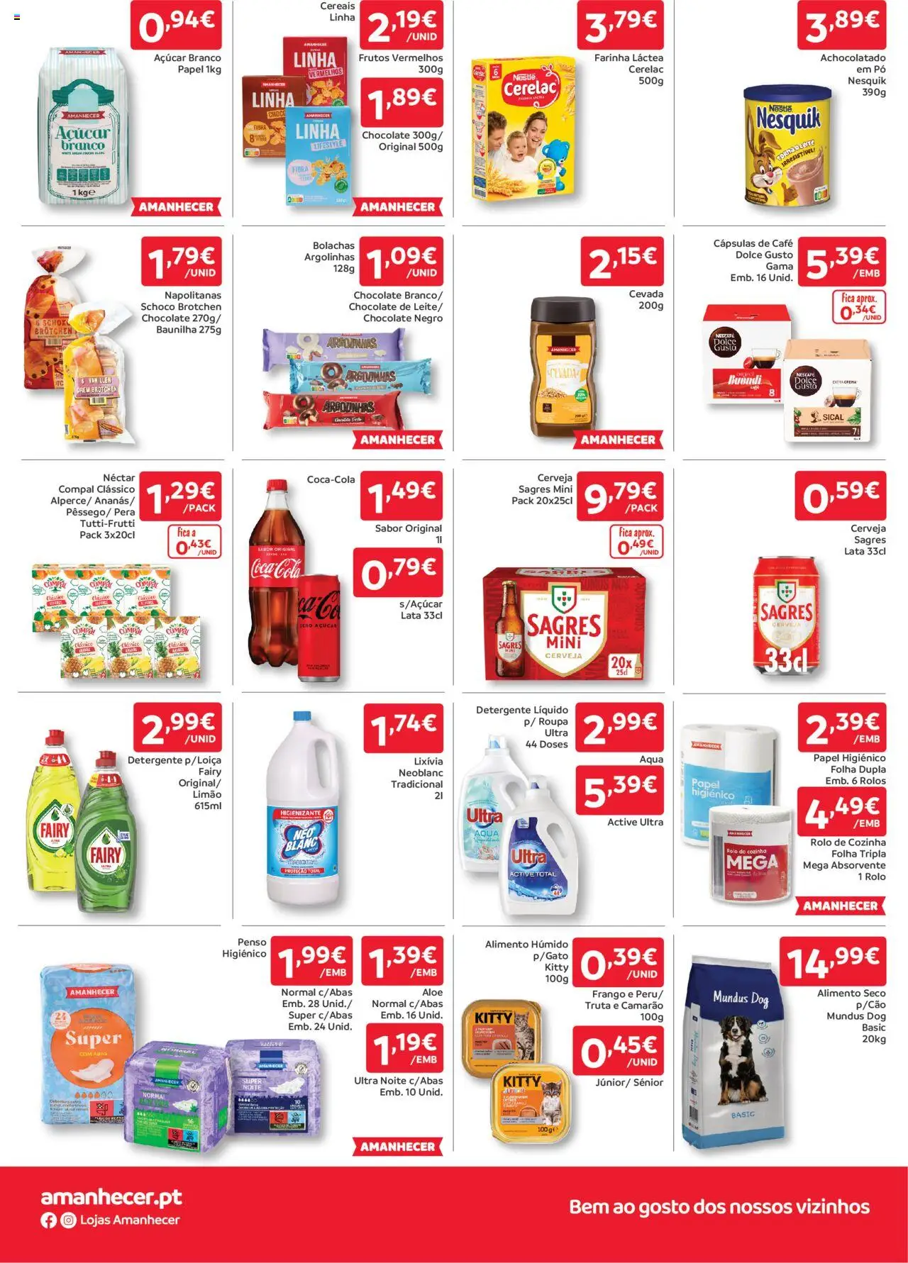 Amanhecer folheto │ válido de 02.10.2025 | Página: 8 | Produtos: Bolachas, Pó, Nestlé, Cerveja