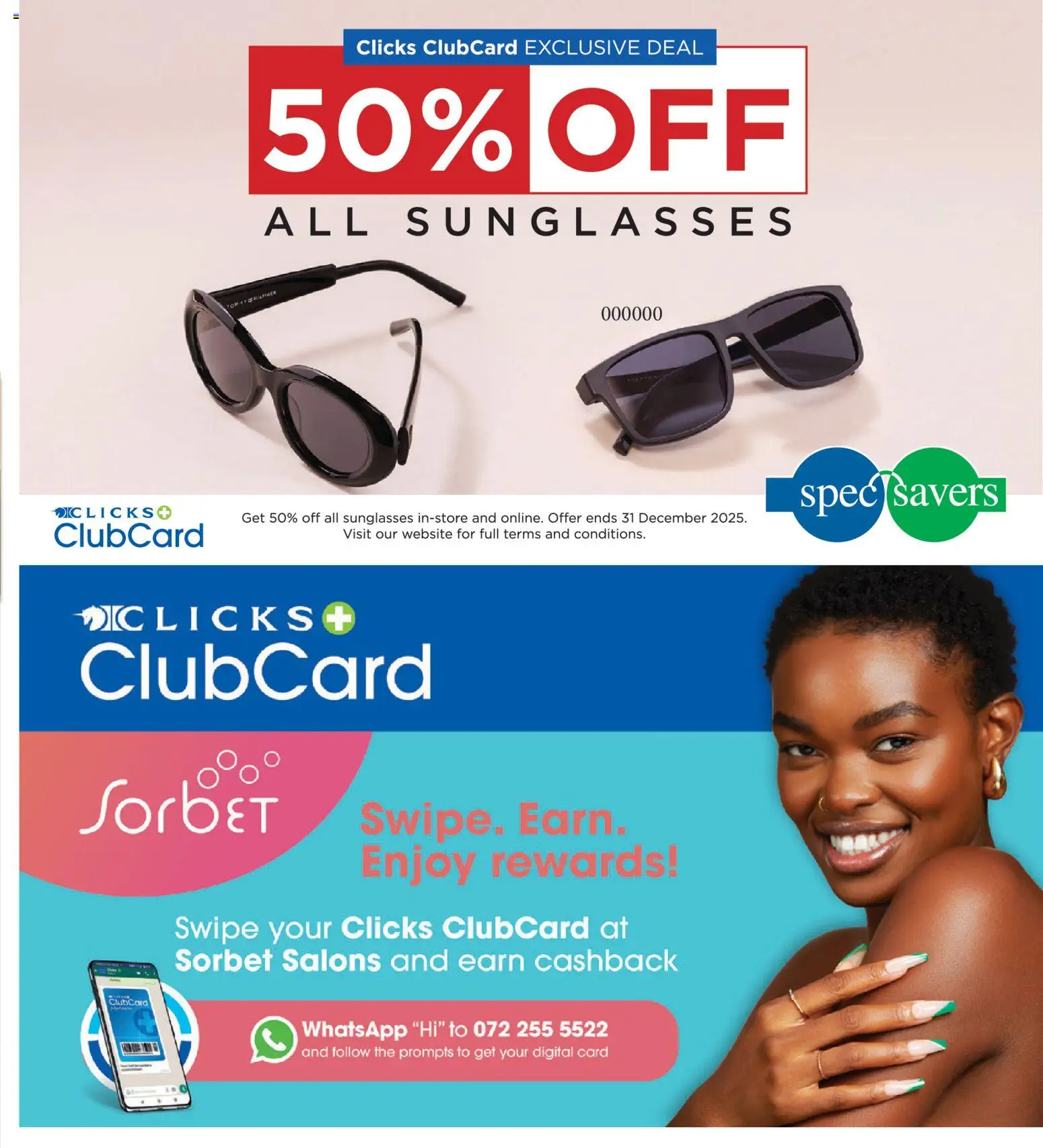 New Clicks catalogue – valid from 30.10.2025 | Page: 3 | Products: Sunglasses