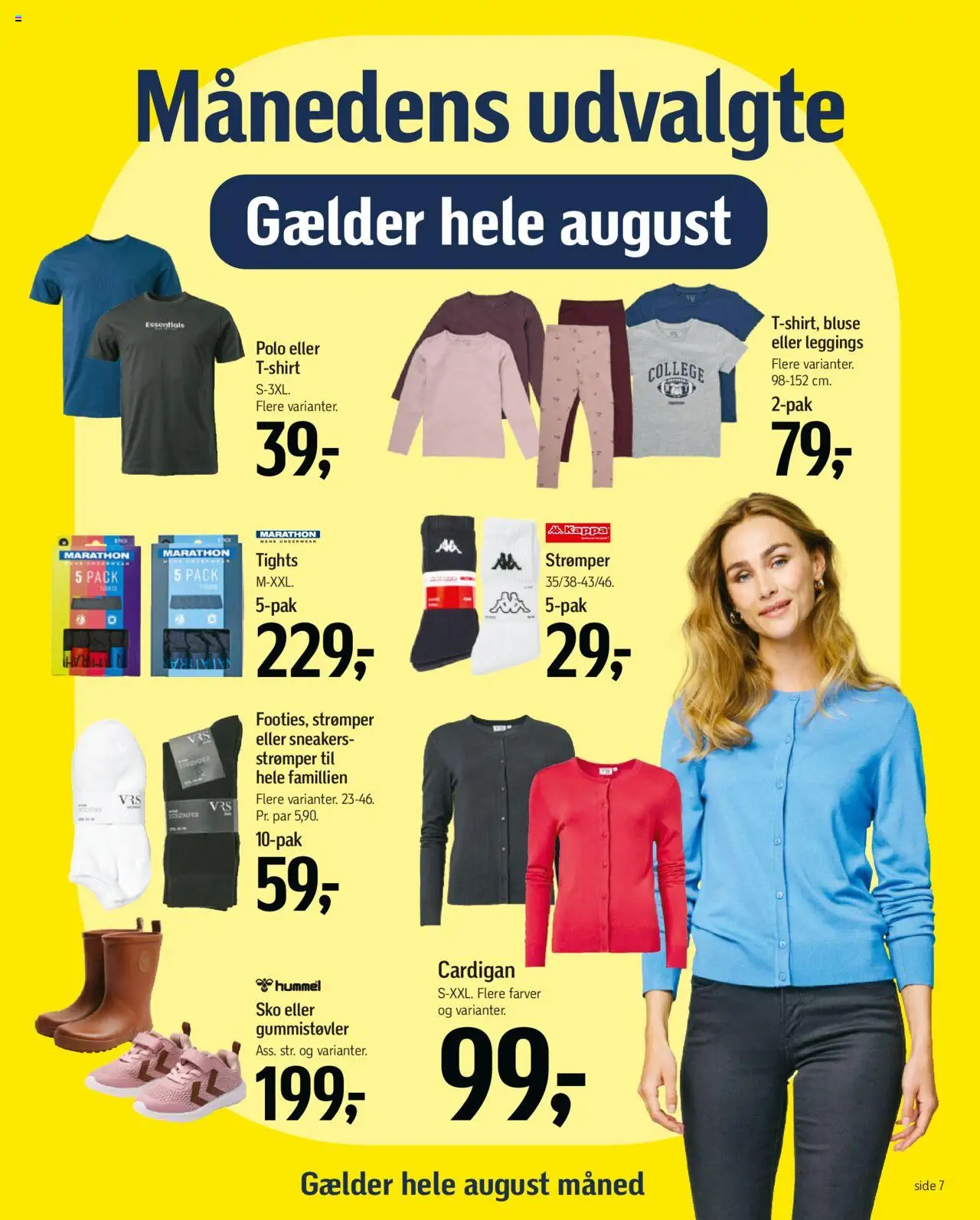 Føtex Tilbudsavis gyldig fra 01.08.2025 | Side: 7 | Produkter: Sneakers, Cardigan, Strømper, Bluse