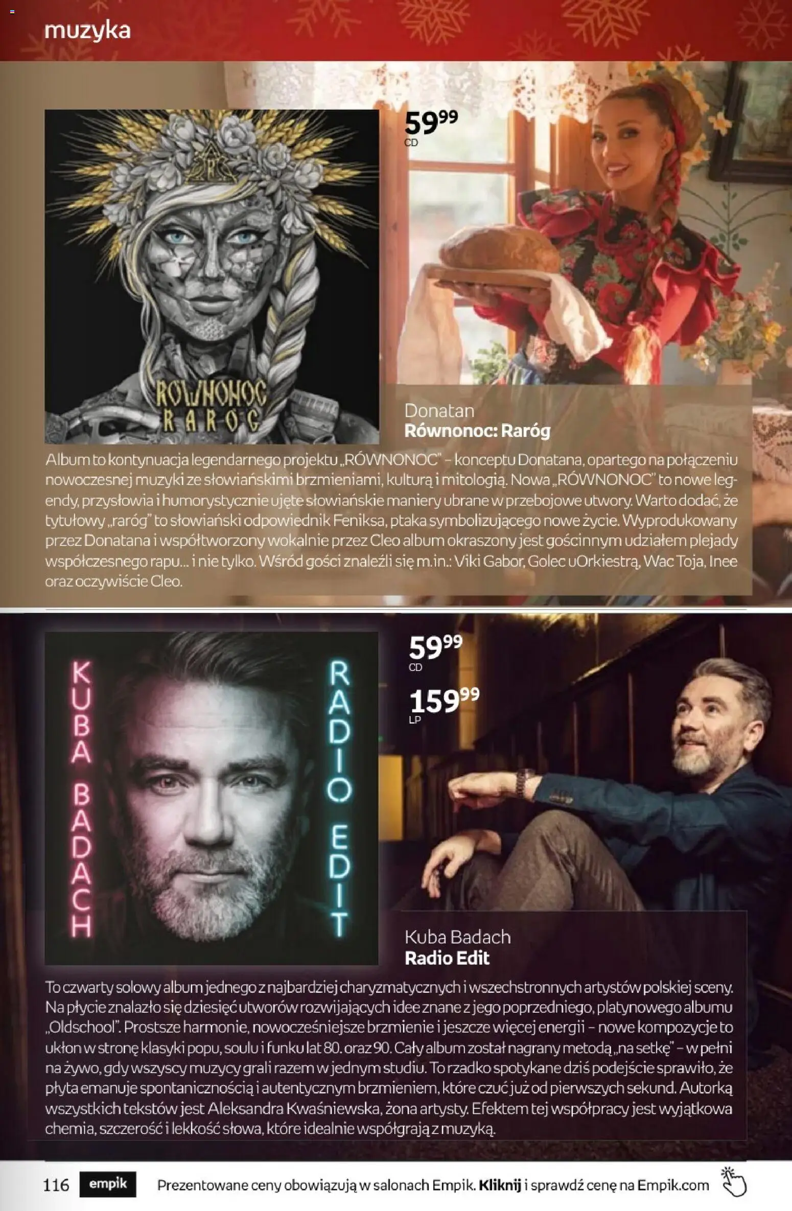 Empik promocje - Tom kultury Muzyka od 10.12.2025 | Strona: 7 | Produkty: Radio