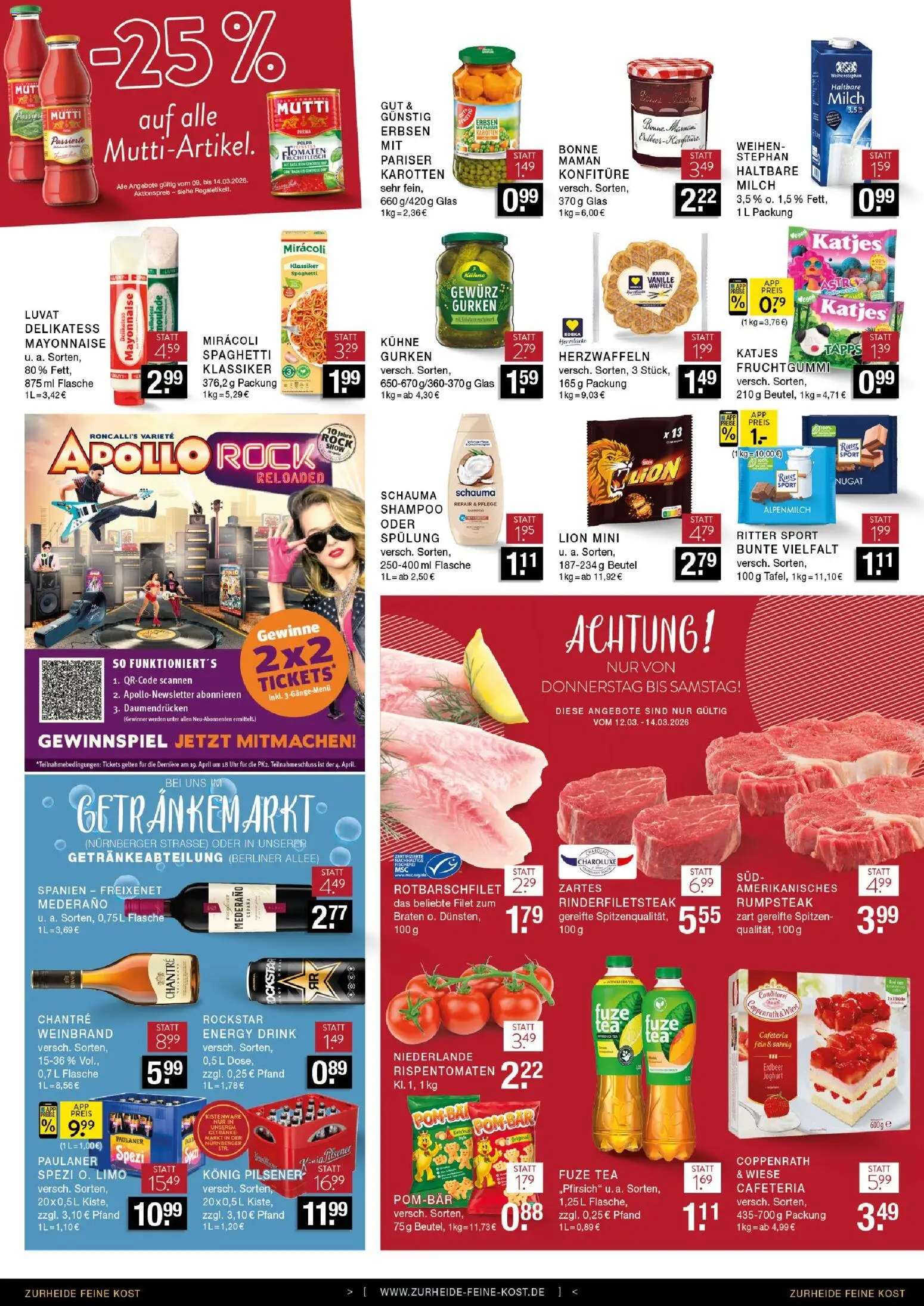 Edeka Zurheide Prospekt – gültig ab 09.03.2026 | Seite: 8 | Produkte: Schauma shampoo, Joghurt, Erbsen, Paulaner