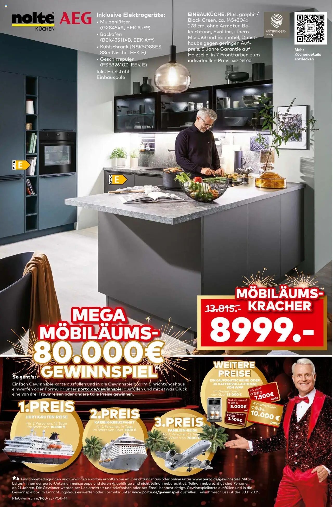 Porta! 60 Küchentester gesucht - Berlin – gültig ab 12.10.2025 | Seite: 6 | Produkte: Kühlschrank, Backofen, Kaffeevollautomat, Kuchen