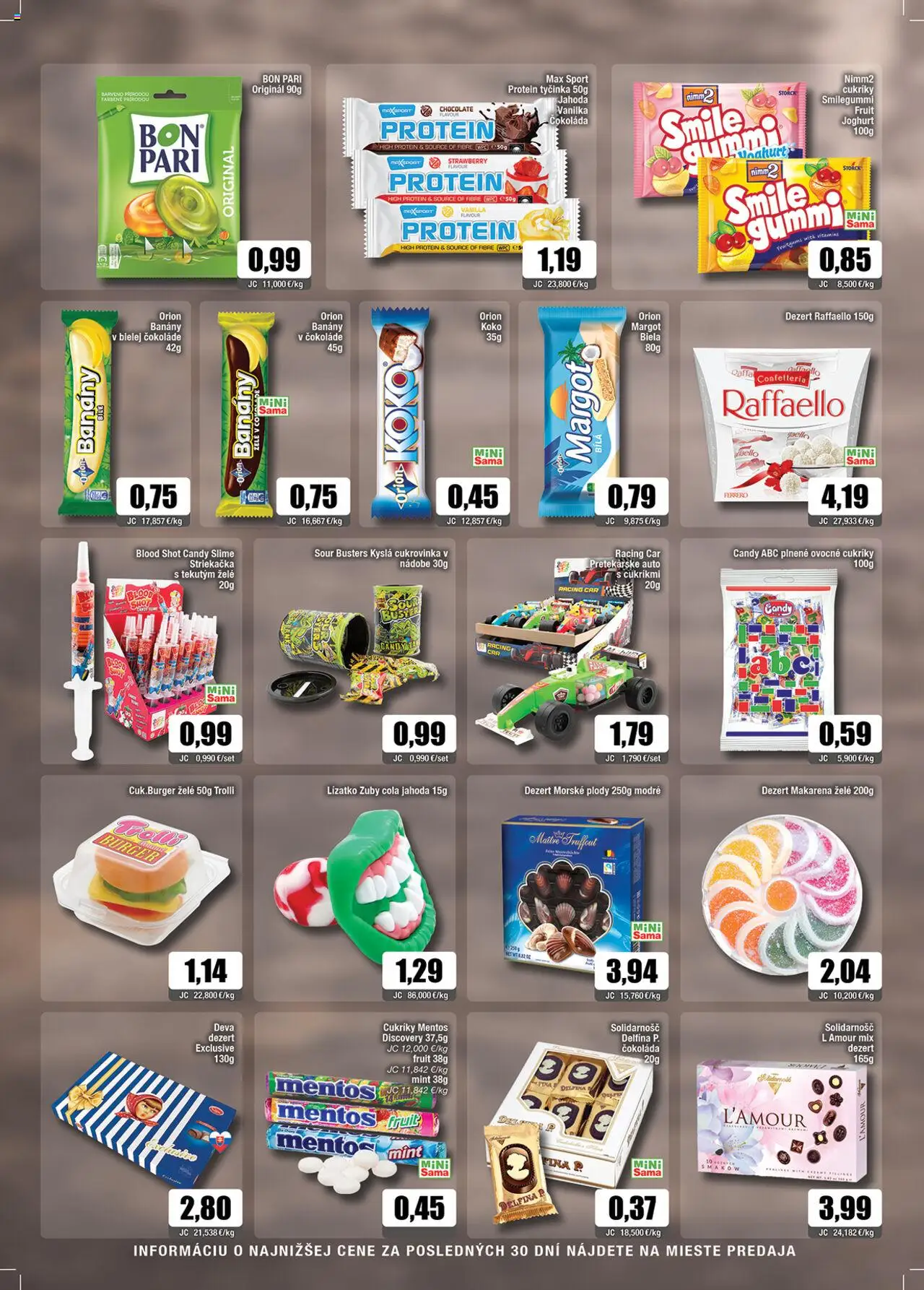 Sama leták │ platný od 25.07.2025 | Strana: 9 | Produkty: Protein, Čokoláda, Morské plody, Cola