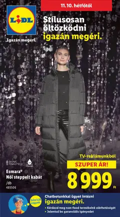 Lidl - Nonfood kínálatunk - amely érvényes a következő dátumtól: 06.11.2025