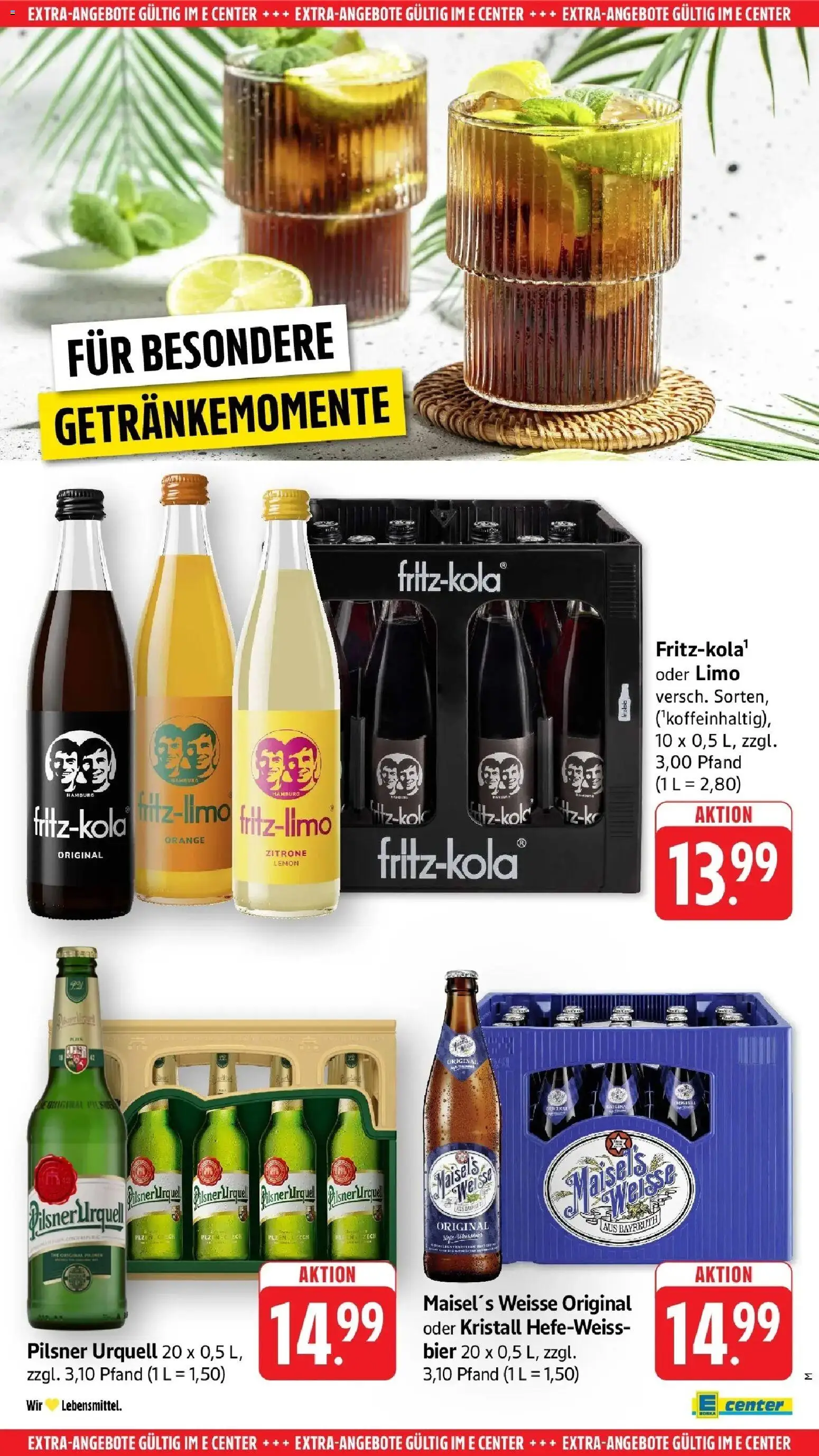 Edeka prospekt Möglingen	 – gültig ab 01.03.2026 | Seite: 50 | Produkte: Bier, Pilsner urquell, Zitrone