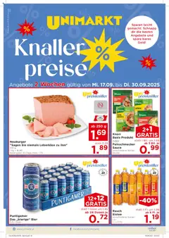 Unimarkt Flugblatt ab 17.09.2025 gültig