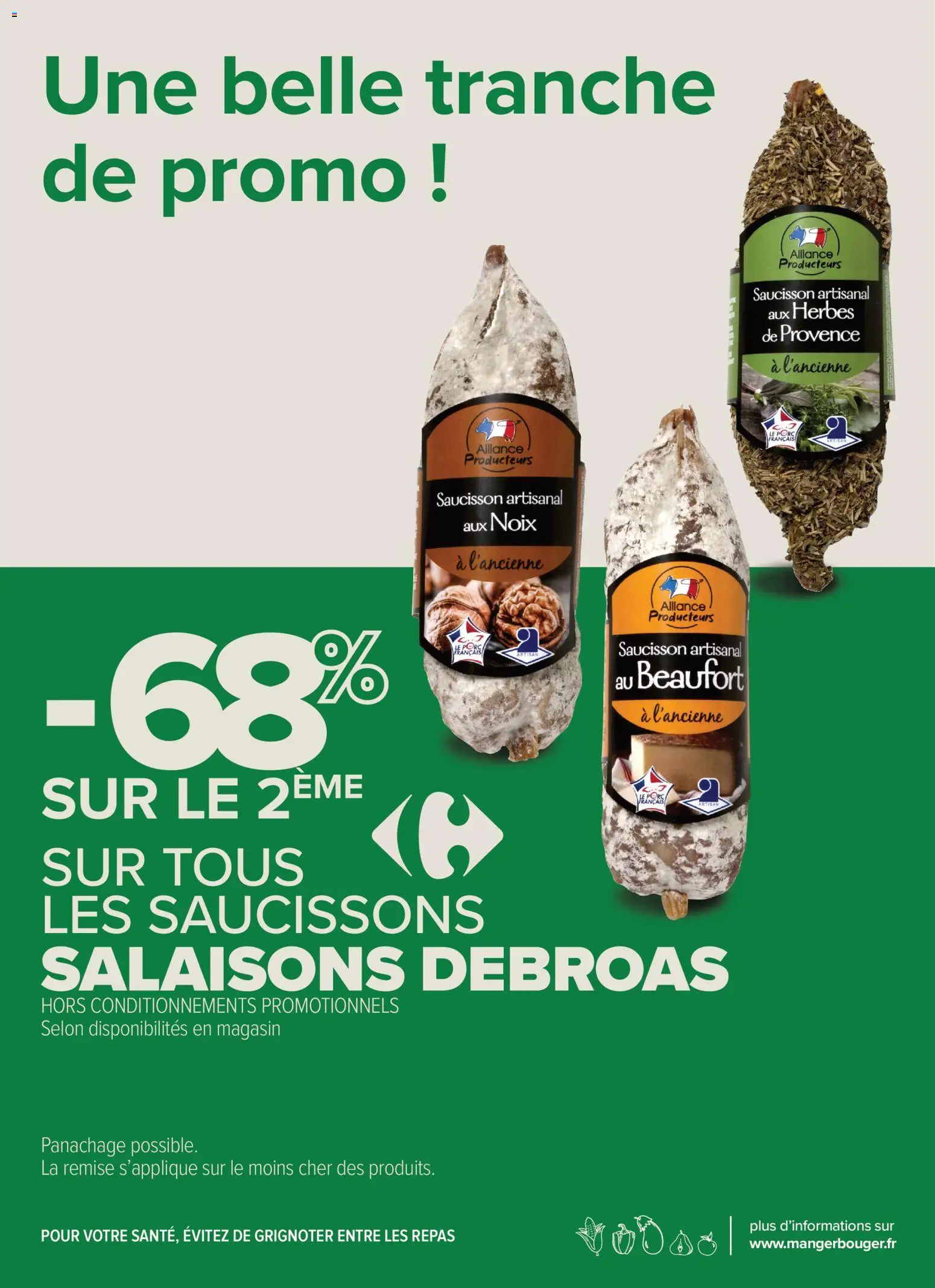 {H1} | Page: 4 | Produits: Saucisson, Herbes de provence, Alliance, Noix