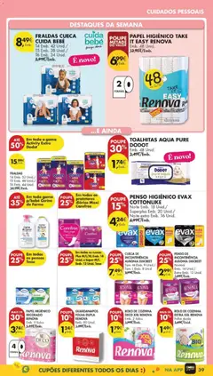 Pré-visualização Pingo Doce folheto válido de 17.02.2026 | Página: 47 | Produtos: Papel higiénico, Fraldas, Guardanapos, Cuecas