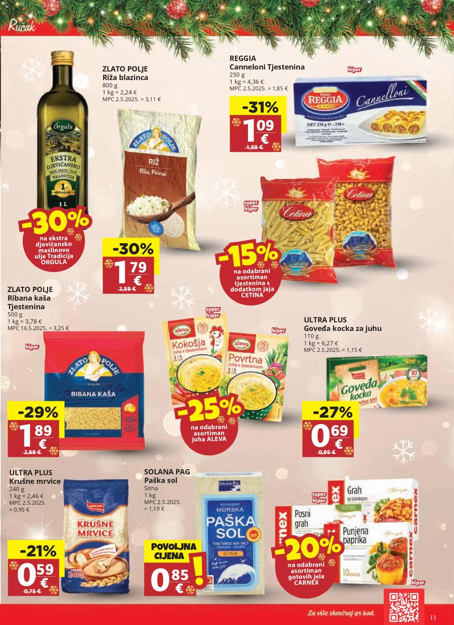 Ribola katalog | vrijedi od 10.12.2025 | Stranica: 11 | Proizvodi: Jaja, Grah, Riža, Tjestenina