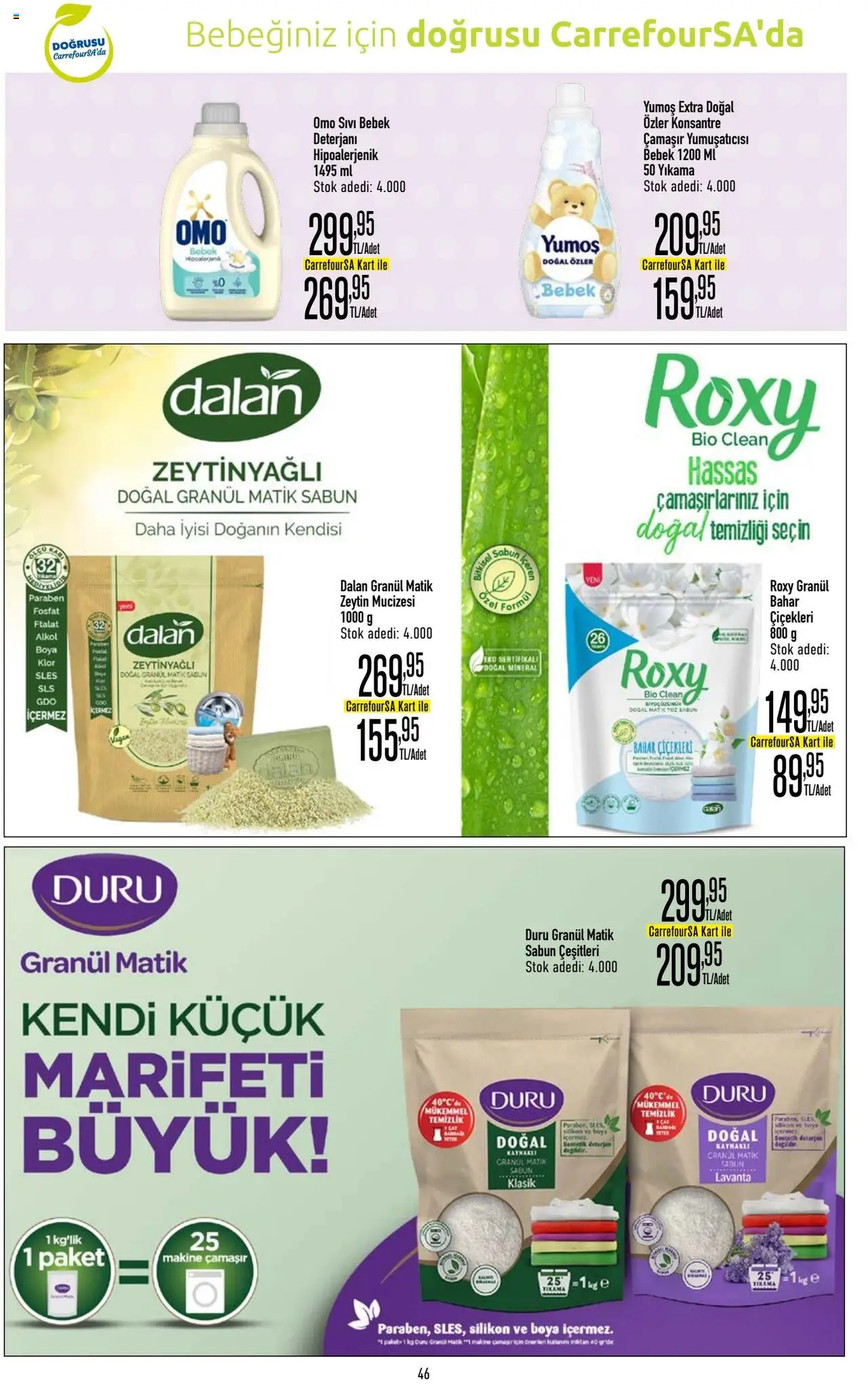 CarrefourSA Katalog - 01.08.2025 tarihinden itibaren geçerlidir | Sayfa: 46 | Ürünler: Sabun, Deterjan, Zeytin