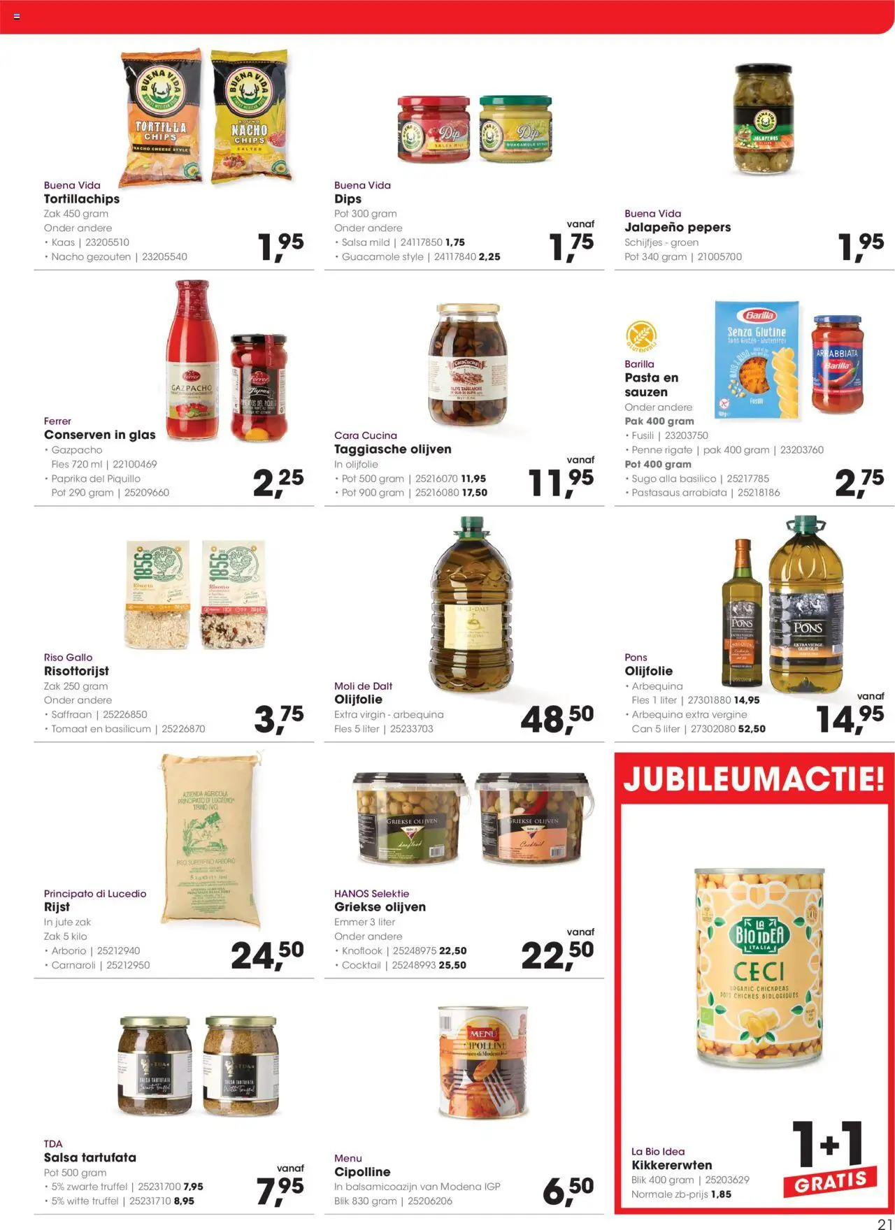  | Pagina: 21 | Producten: Pepers, Kaas, Zak, La