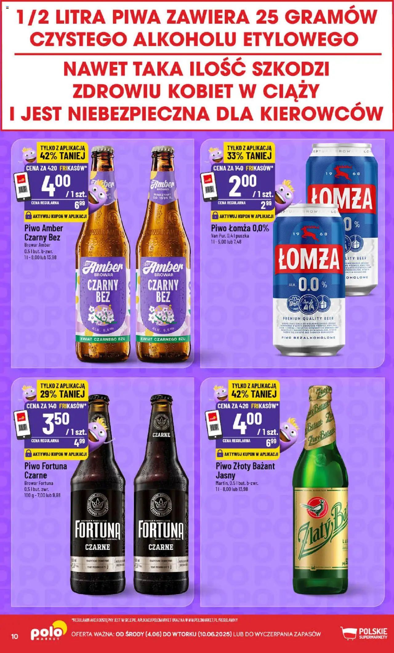 POLOmarket Gazetka - Frikasowe hity od 04.06.2025 | Strona: 10 | Produkty: Piwo