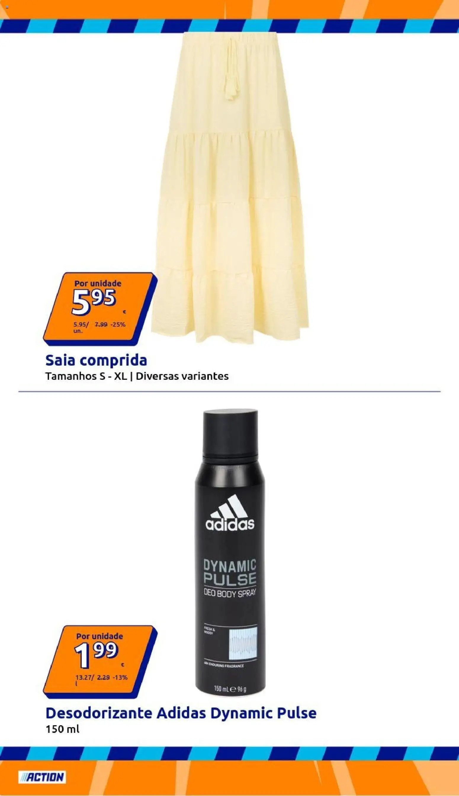 Action folheto │ válido de 29.04.2026 | Página: 14 | Produtos: Desodorizante, Saia