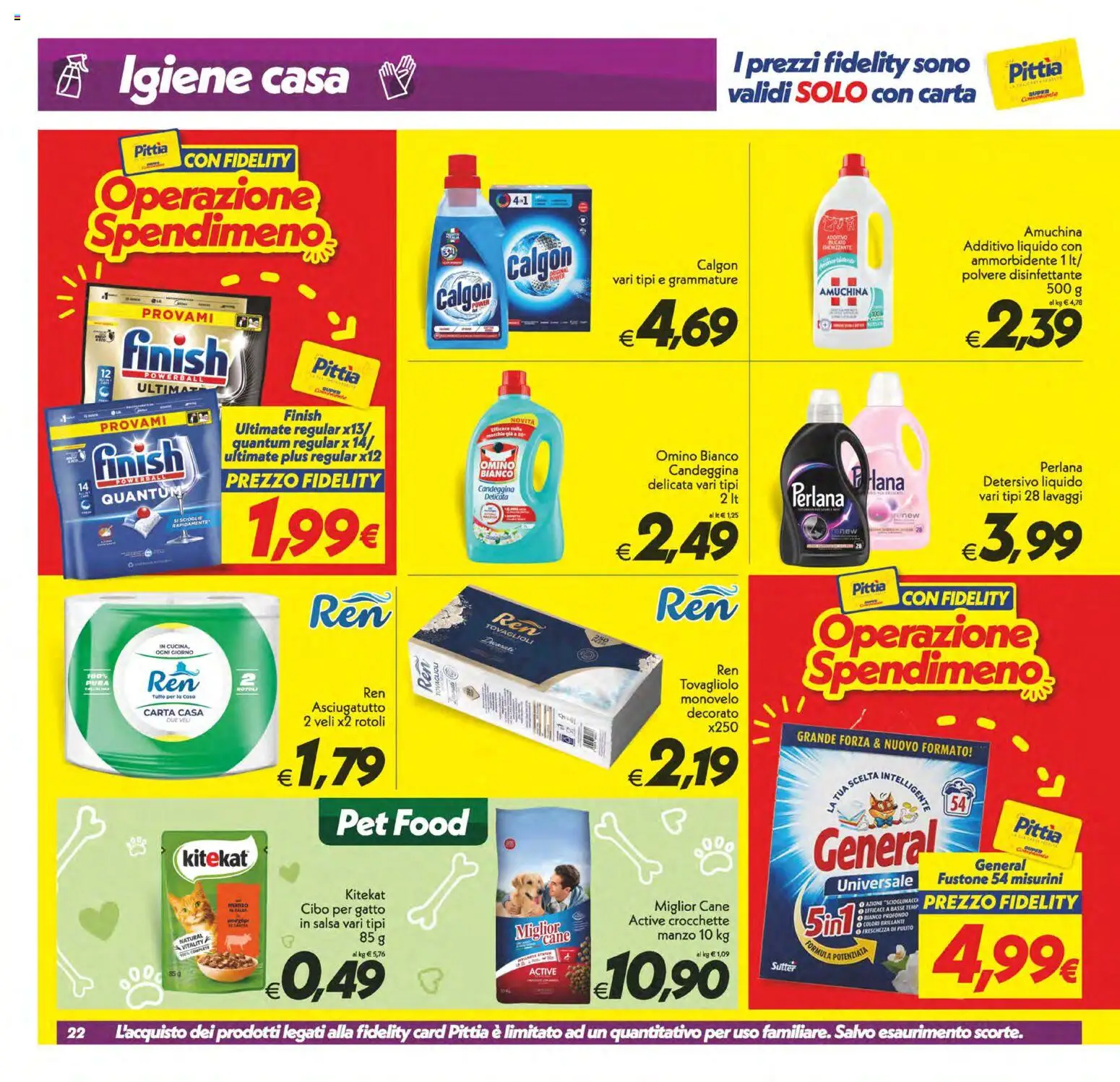 Volantino SuperConveniente del 06.03.2026 | Pagina: 22 | Prodotti: Ammorbidente, Salsa, Crocchette, Asciugatutto