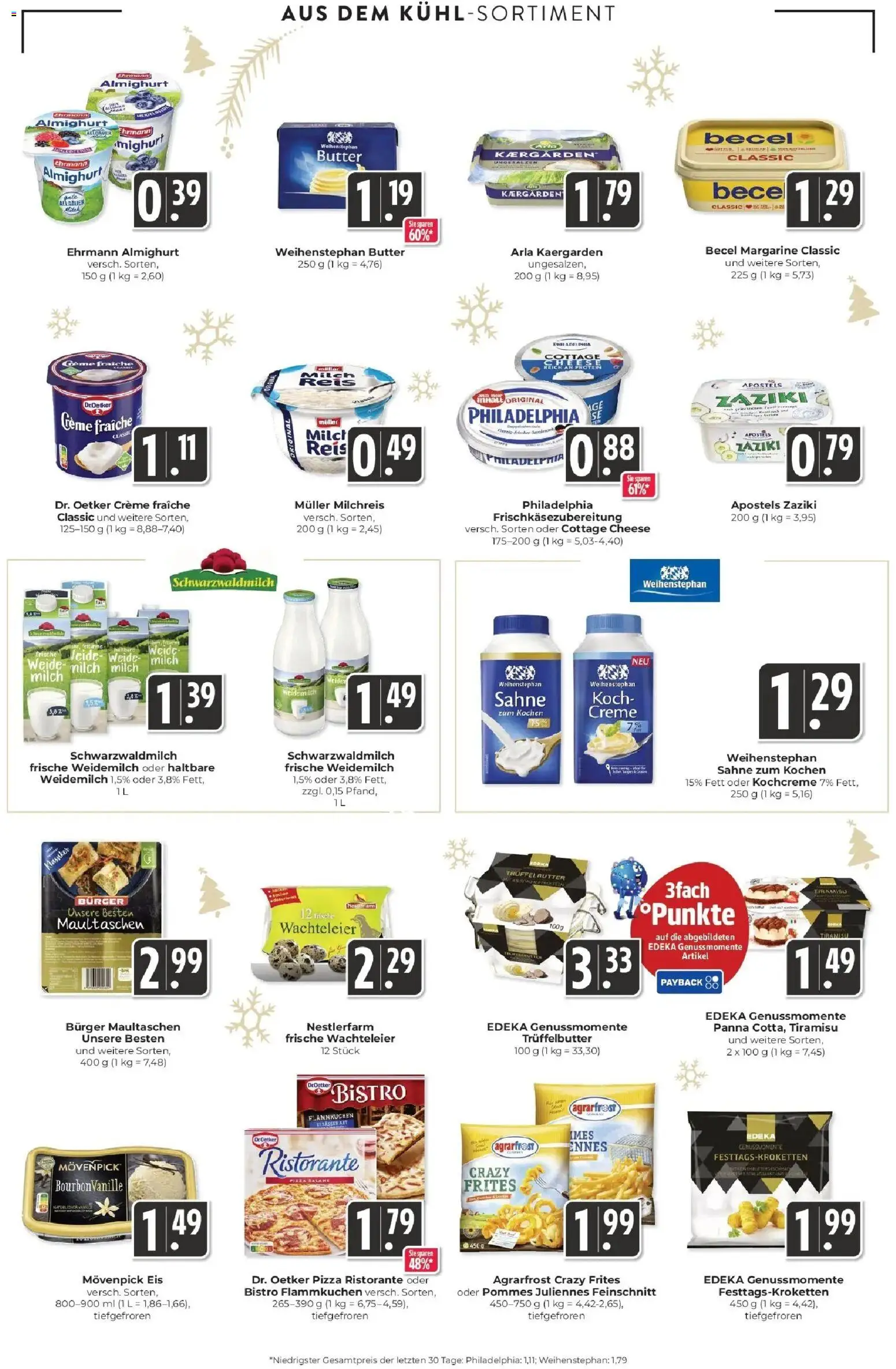 Edeka prospekt Schliengen	 – gültig ab 15.12.2025 | Seite: 11 | Produkte: Ristorante, Margarine, Ehrmann almighurt, Maultaschen