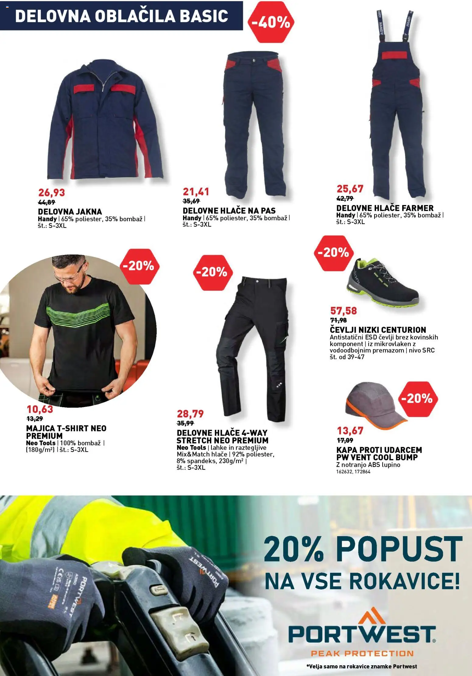 Novi Inpos katalog ponudbe – veljaven od 09.04.2026 | Stran: 22 | Izdelki: Hlace, Cevlji, Sal, Pas