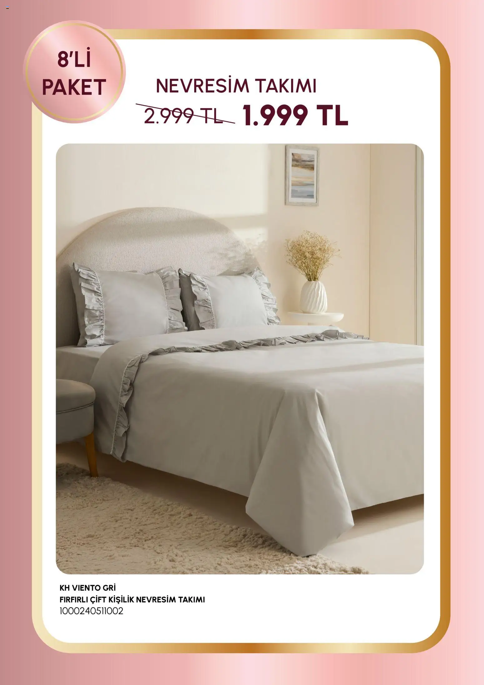 Karaca Home - Anneler Günü - 07.04.2026 tarihinden itibaren geçerlidir | Sayfa: 18 | Ürünler: Nevresim