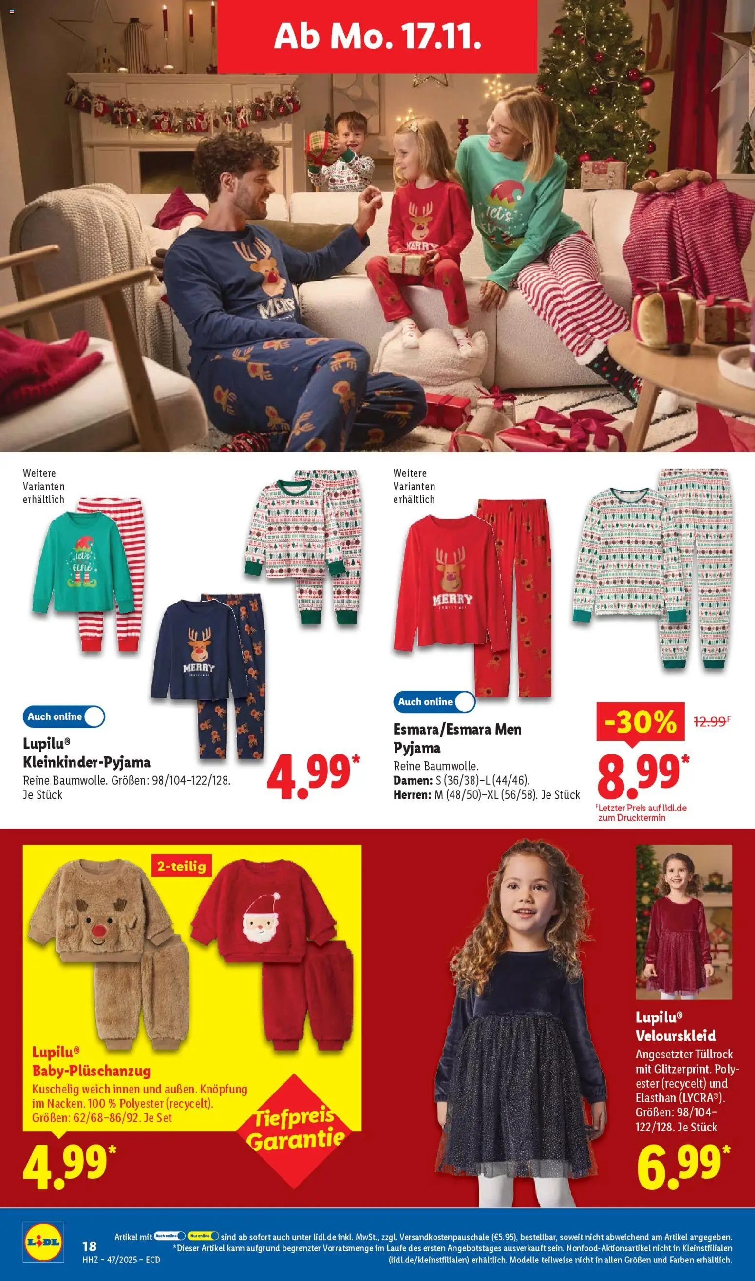 Lidl - Black Friday – gültig ab 17.11.2025 | Seite: 36 | Produkte: Pyjama