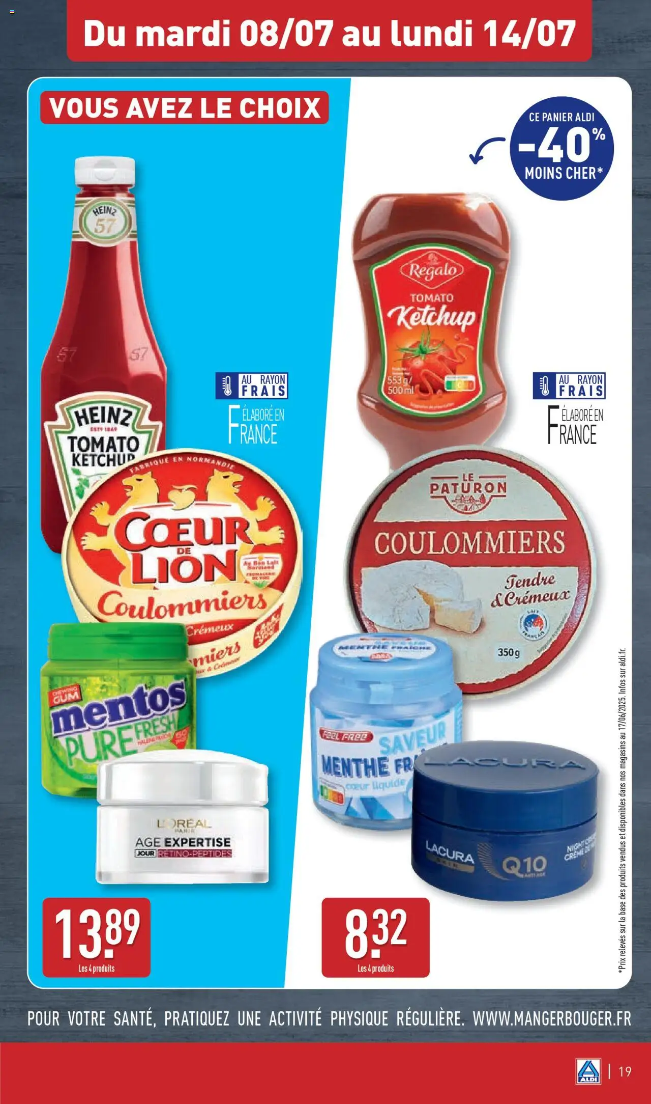  | Page: 21 | Produits: Menthe, Base, Panier, Ketchup