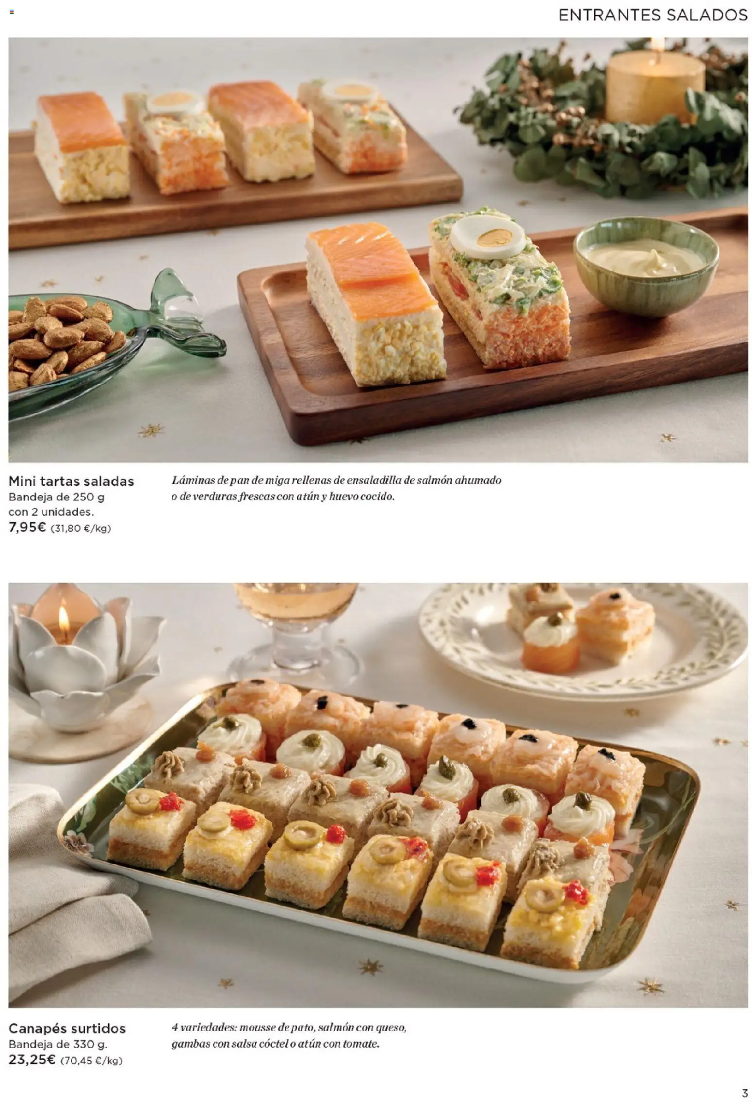 Hipercor - Especial Pastelería Navidad │ válido desde el 05.12.2025 | Página: 3 | Productos: Ensaladilla, Mousse, Pan, Salmón ahumado