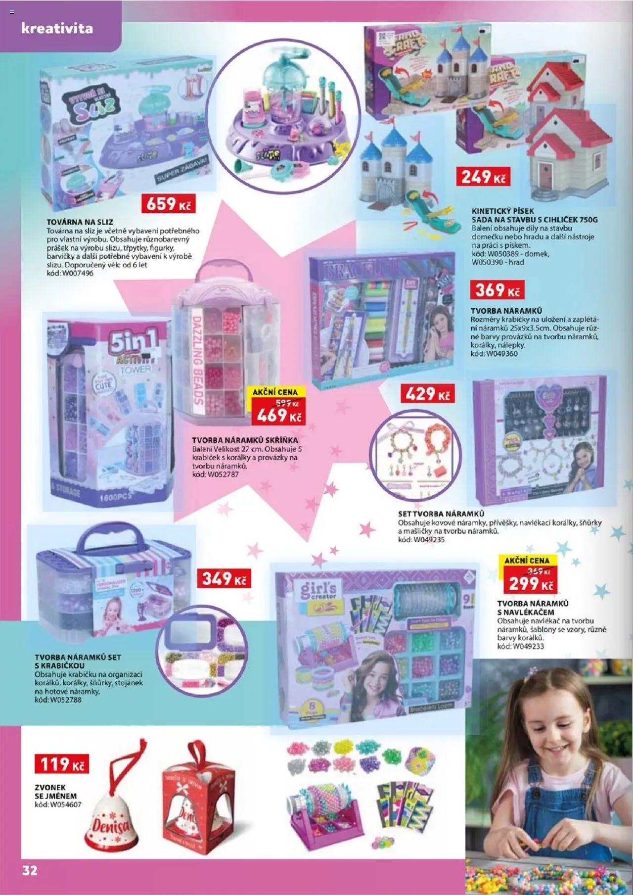 Wiky katalog - Vánoce 2025 od 14.10.2025 | Strana: 32 | Produkty: Kinetický písek, Písek, Krabičky, Zvonek