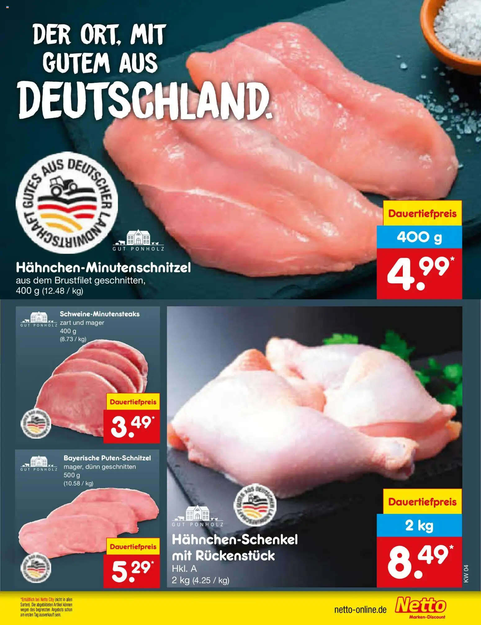 Netto Marken-Discount Prospekt 	 – gültig ab 19.01.2026 | Seite: 55 | Produkte: Hahnchenschenkel, Putenschnitzel