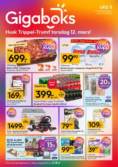 Forhåndsvisning av Gigaboks kundeavis gyldig fra 09.03.2026