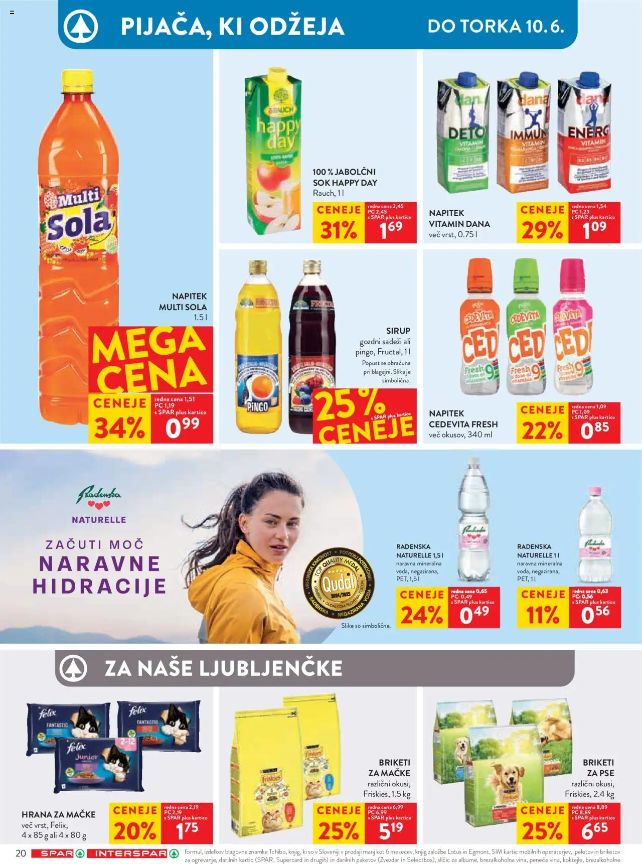 Spar katalog 23/25 │ velja od 04.06.2025 | Stran: 26 | Izdelki: Hrana za mačke, Sirup, Sok