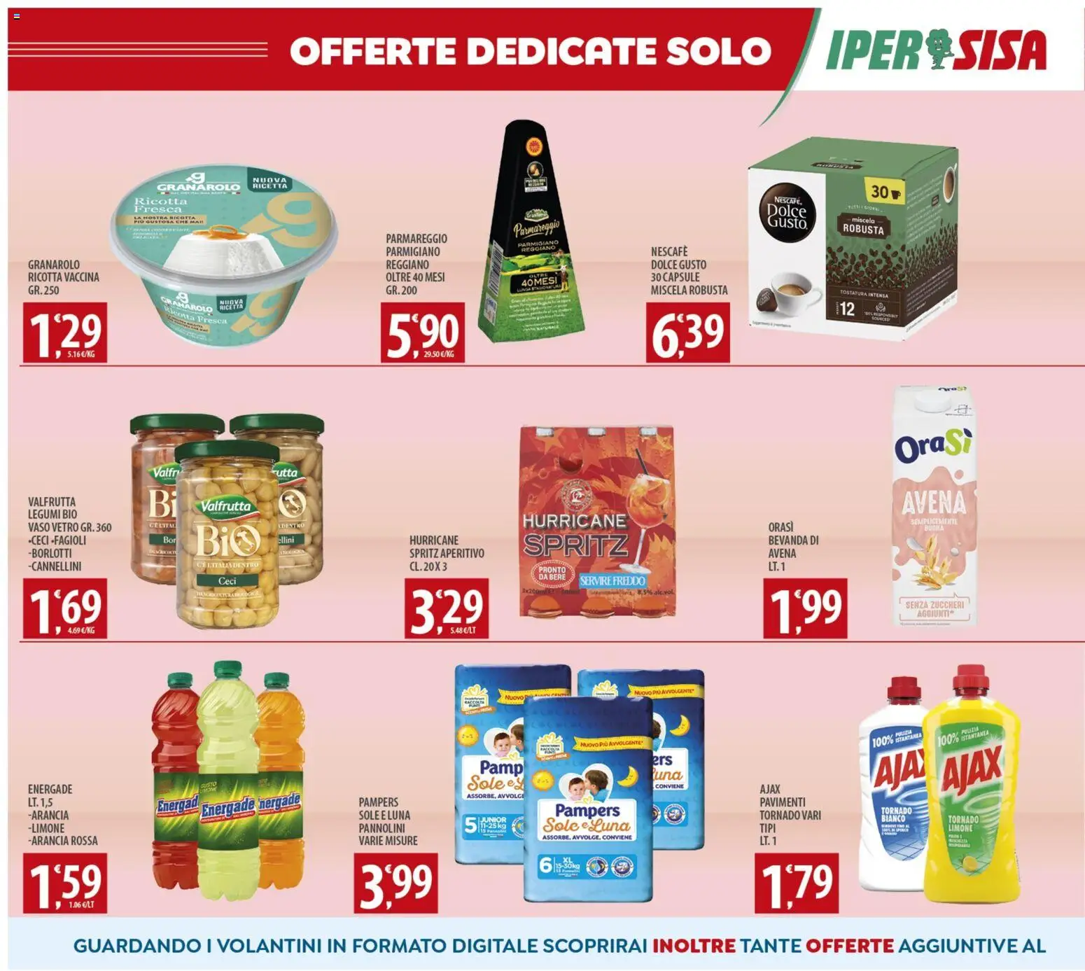 Volantino SISA del 04.11.2025 | Pagina: 14 | Prodotti: Pannolini, Cannellini, Limone, Pampers