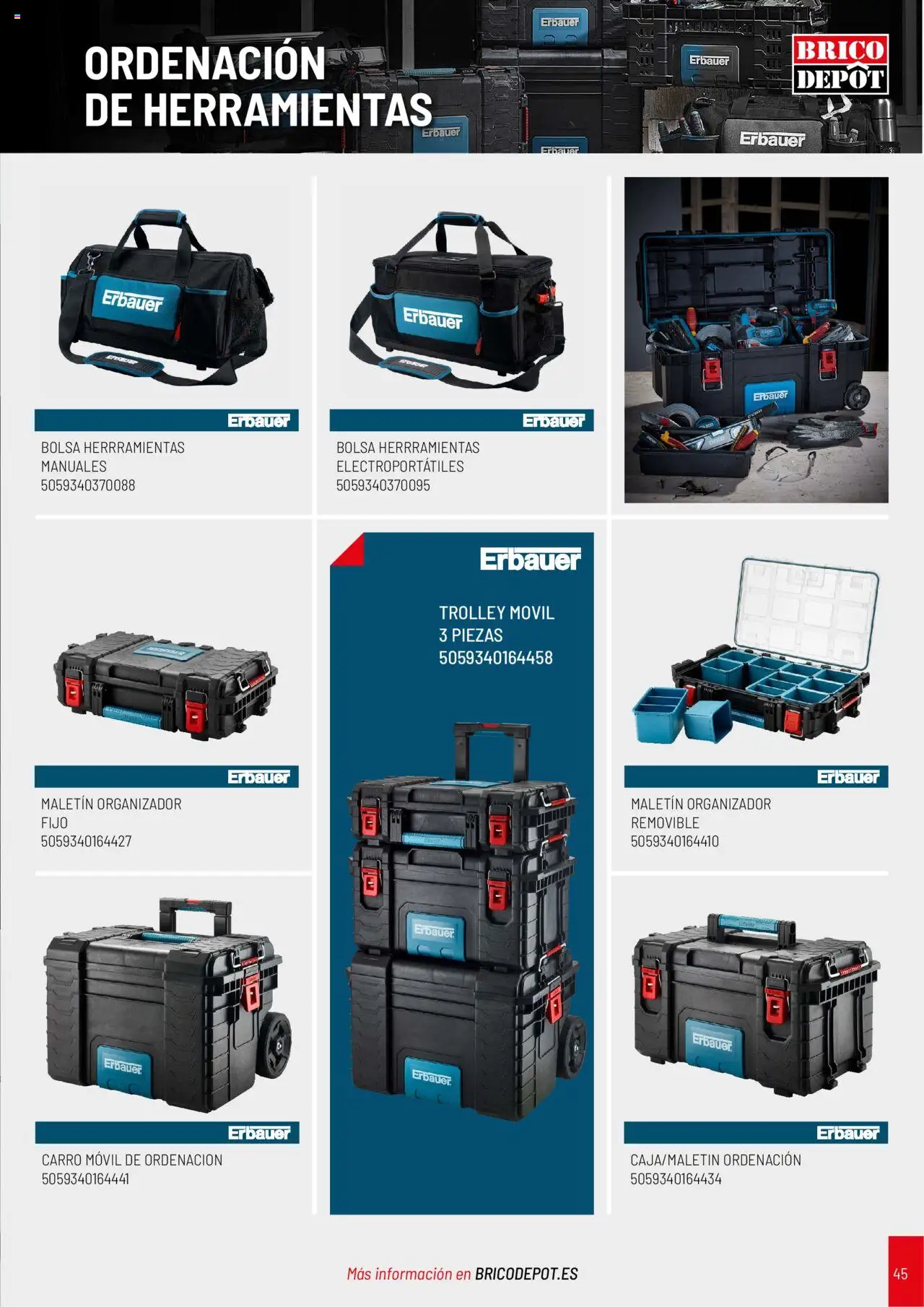 Brico Depôt folleto │ válido desde el 01.04.2025 | Página: 45 | Productos: Organizador, Bolsa