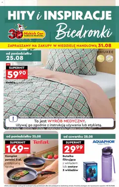Pogląd oferty "Biedronka gazetka - Hity i inspiracje" - ważna od 25.08.2025