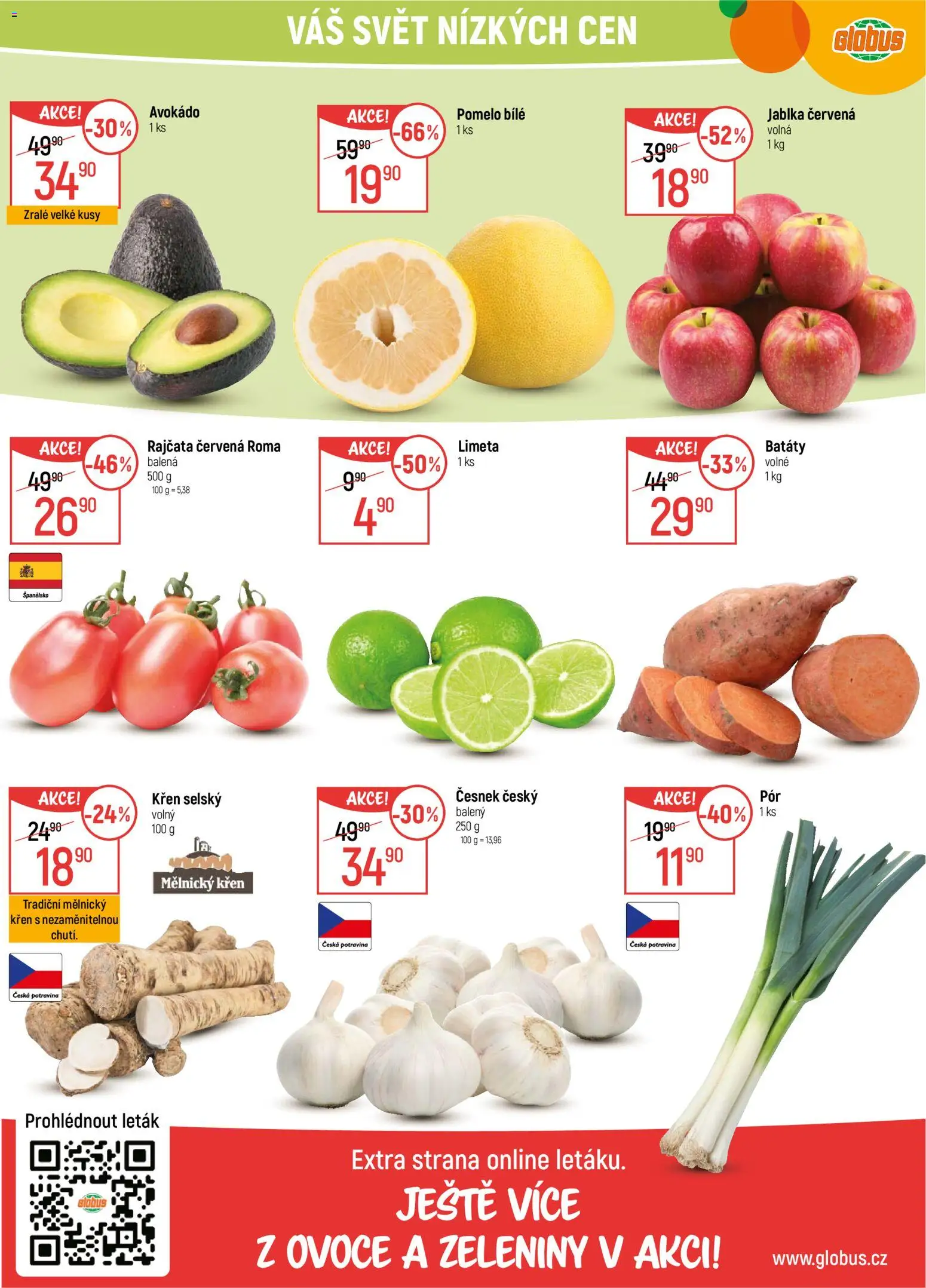 Globus leták - Praha-Štěrboholy od 27.12.2025 | Strana: 6 | Produkty: Pomelo, Globus, Jablka, Česnek