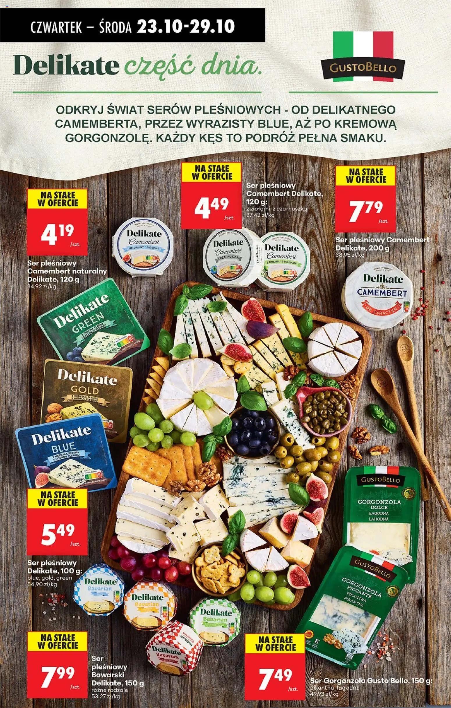 Biedronka gazetka - Oferta w tym tygodniu od 23.10.2025 | Strona: 41 | Produkty: Ser pleśniowy, Camembert, Ser gorgonzola, Gorgonzola