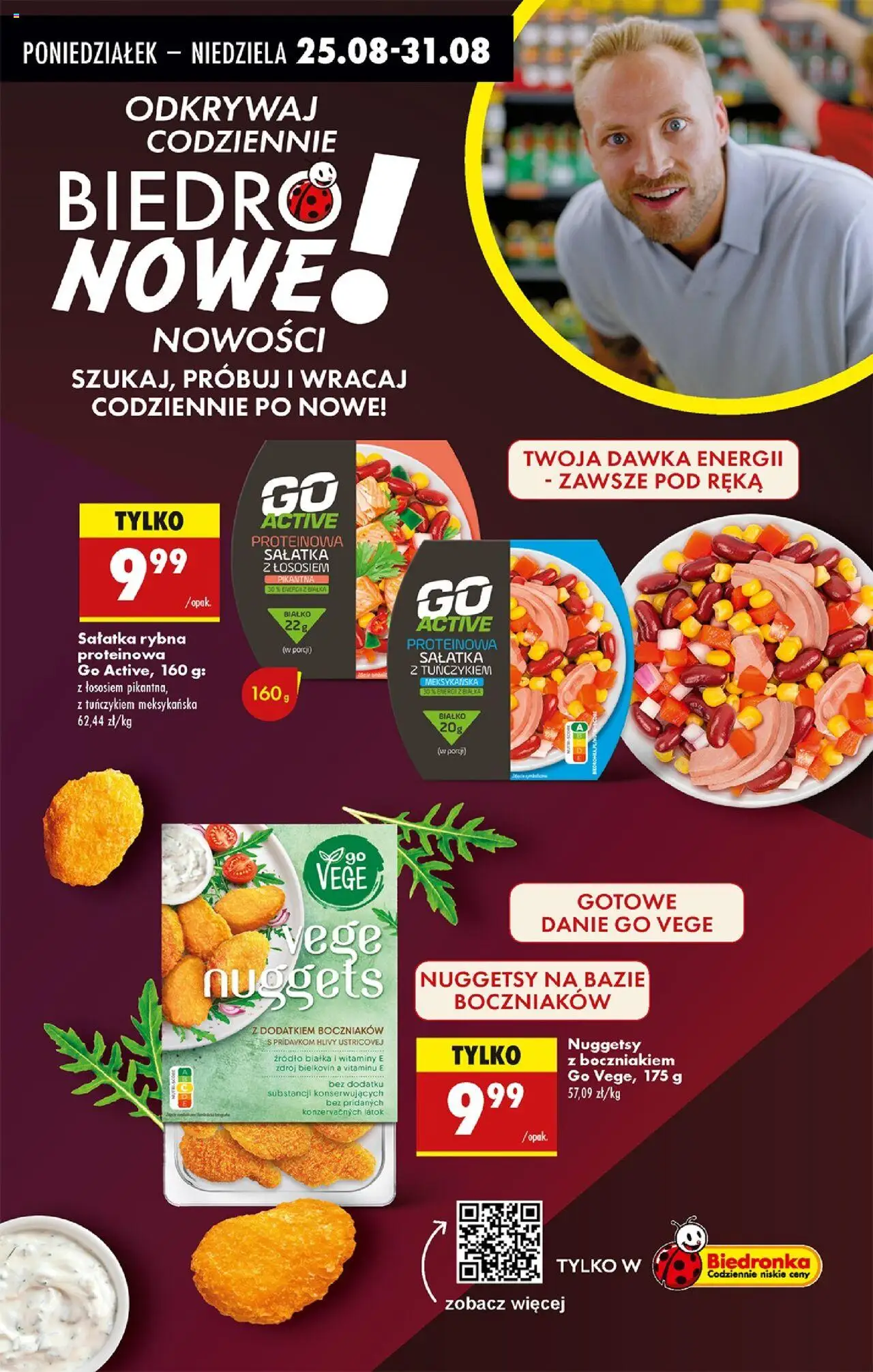 Biedronka gazetka od 25.08.2025 | Strona: 43 | Produkty: Rybna, Por, Nuggets, Sałatka