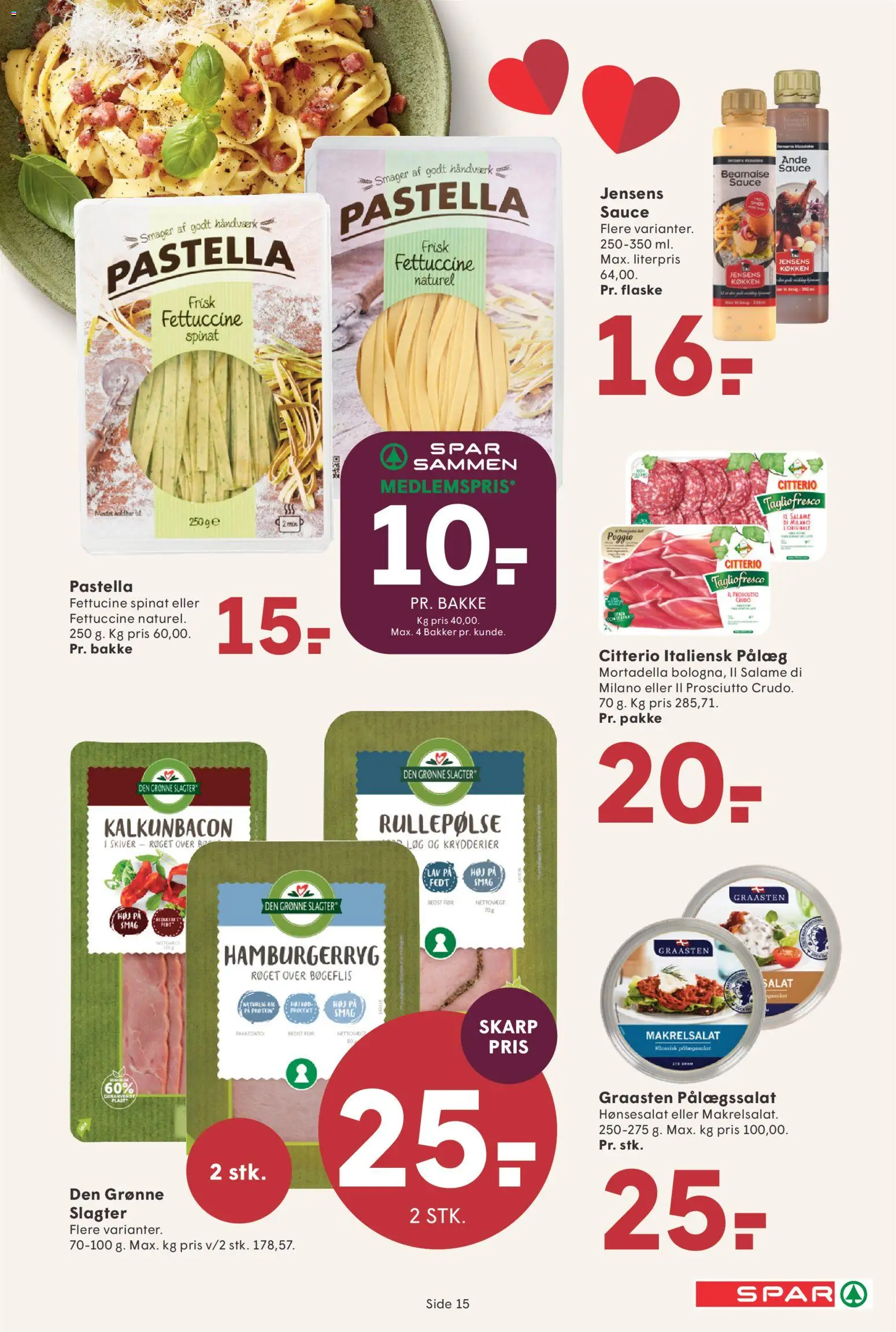 Spar tilbudsavis – gyldig fra 28.11.2025 | Side: 19 | Produkter: Salat, Rullepølse, Hamburgerryg, Spinat