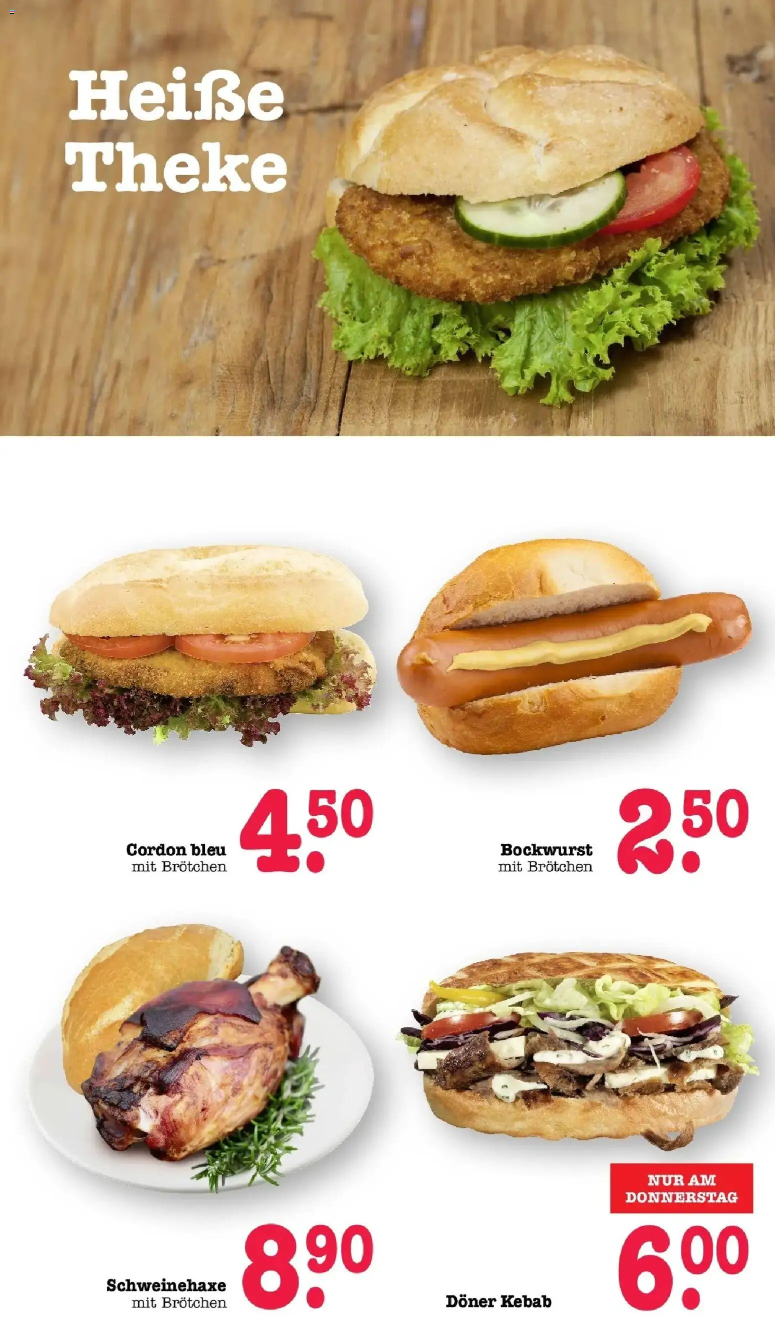 E center Prospekt Mainz-Weisenau	 – gültig ab 12.04.2026 | Seite: 15 | Produkte: Bockwurst, Theke