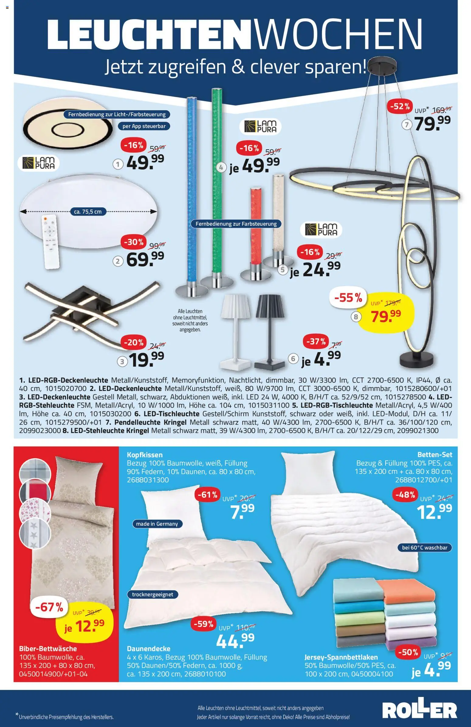 Roller Prospekt 	 – gültig ab 11.01.2026 | Seite: 5 | Produkte: Kopfkissen, Bettenset