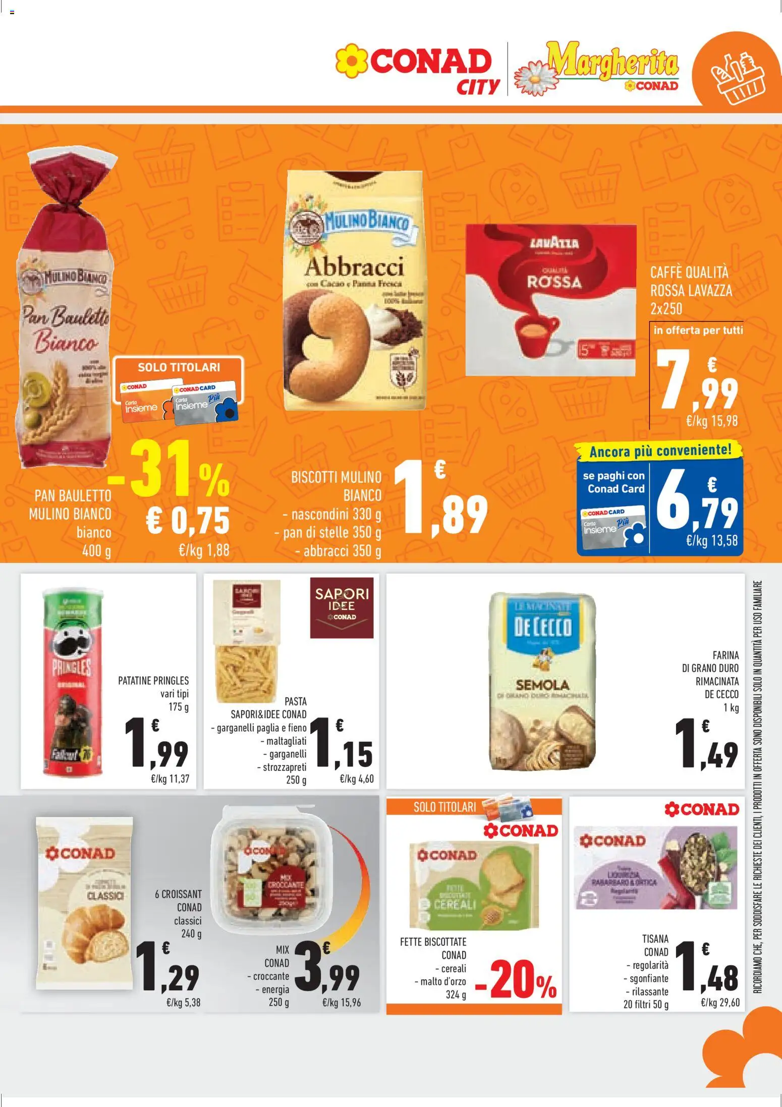 Volantino Conad del 08.04.2026 | Pagina: 11 | Prodotti: Cereali, Patatine, Fette biscottate, Lavazza