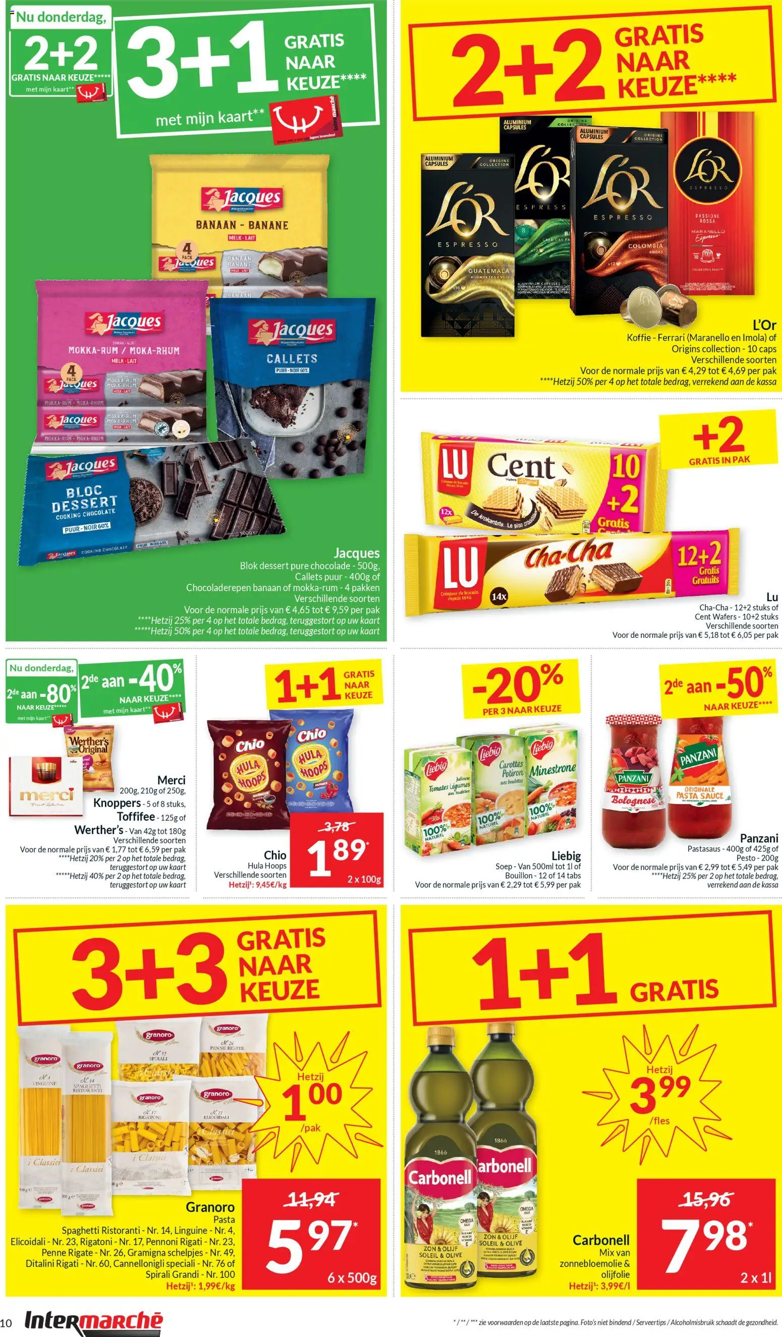 {H1} | Pagina: 10 | Producten: Pasta, Kaart, Melk, Chocolade