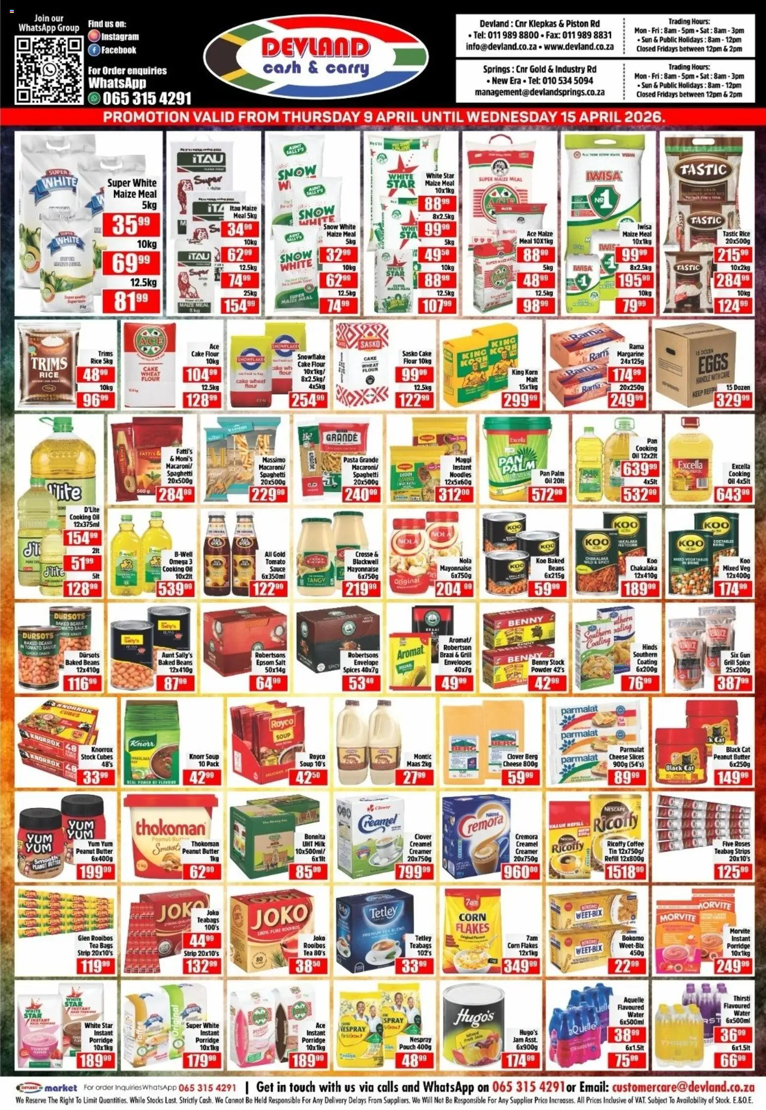 New Devland catalogue – valid from 09.04.2026 | Page: 2 | Products: TV, Milk, Butter, Vegetables